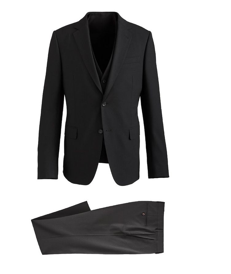Slim Fit Wool-Blend Three-Piece Suit image 0