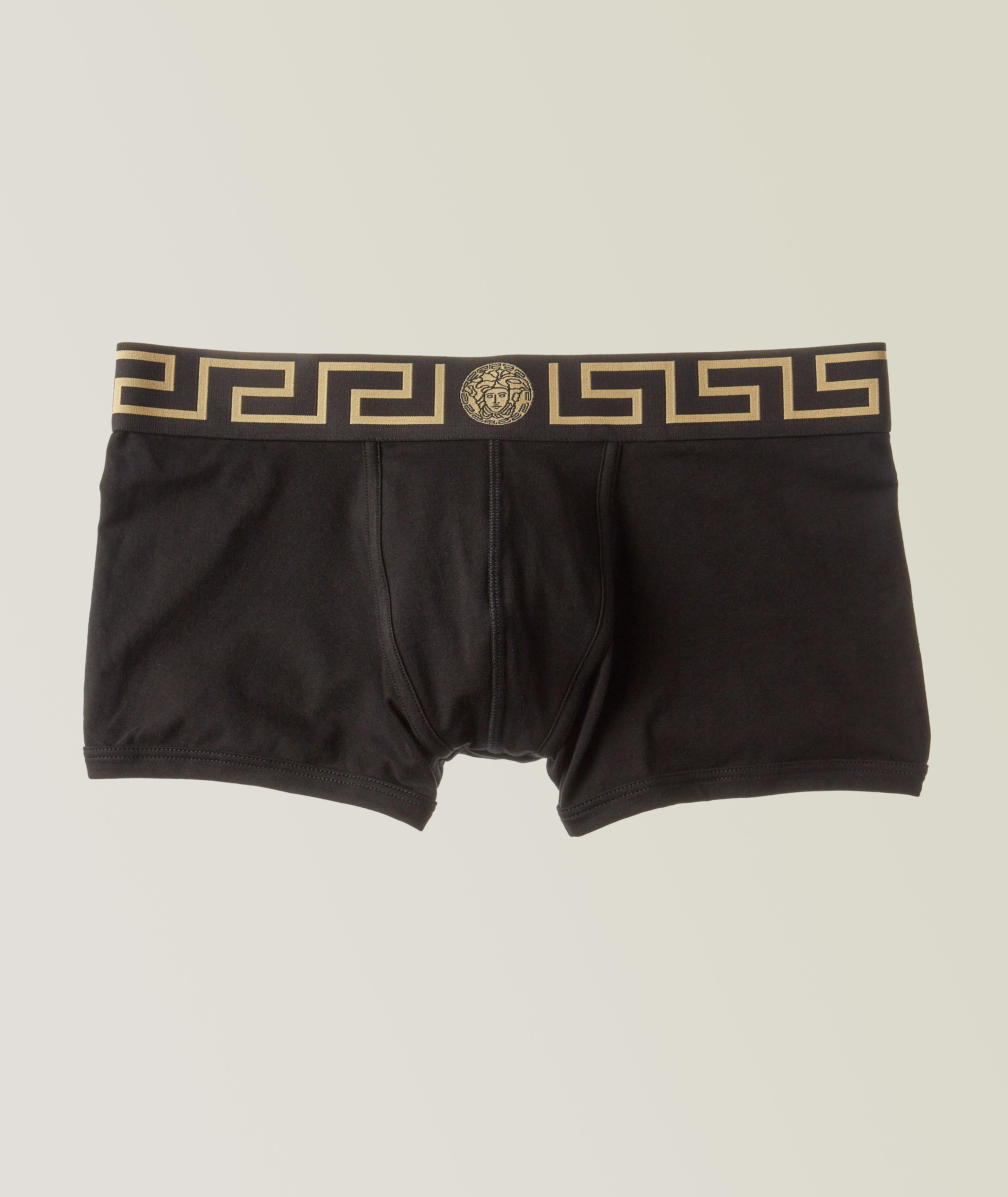 Greca Border Stretch-Cotton Boxer Briefs image 0