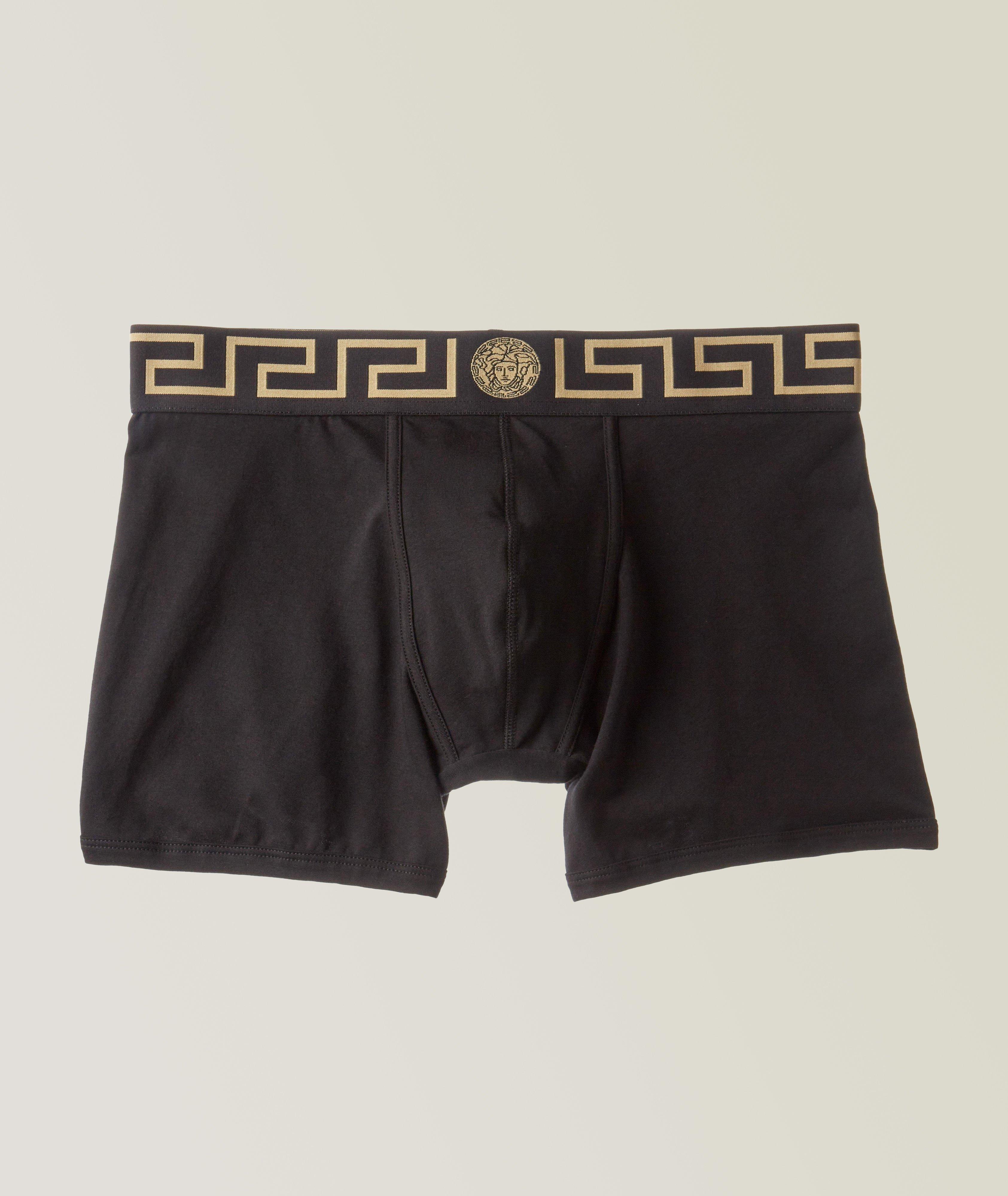 Versace Greca Border Stretch-Cotton Boxers | Underwear | Harry Rosen