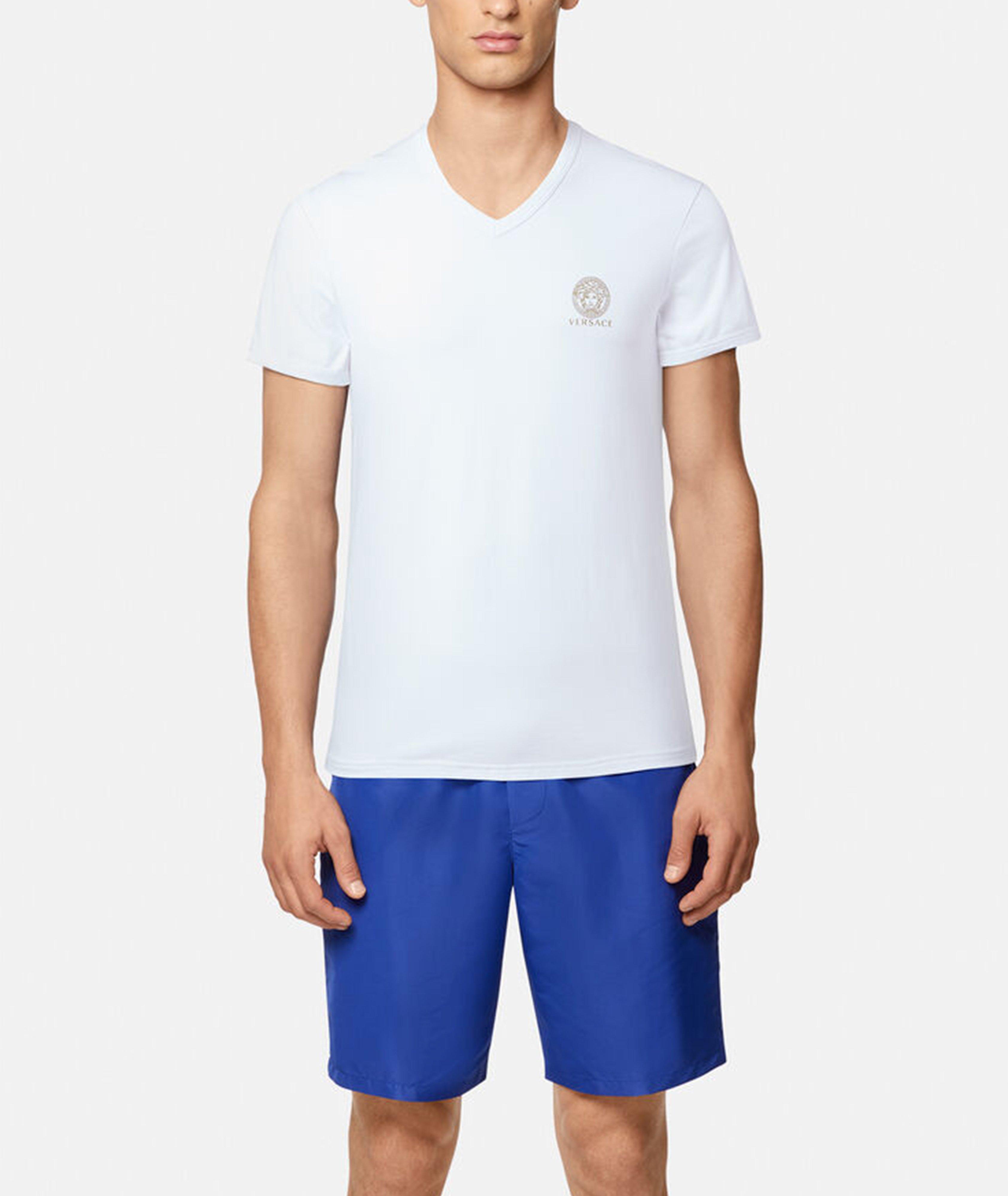 Medusa Logo Stretch-Cotton V-Neck Undershirt  image 1
