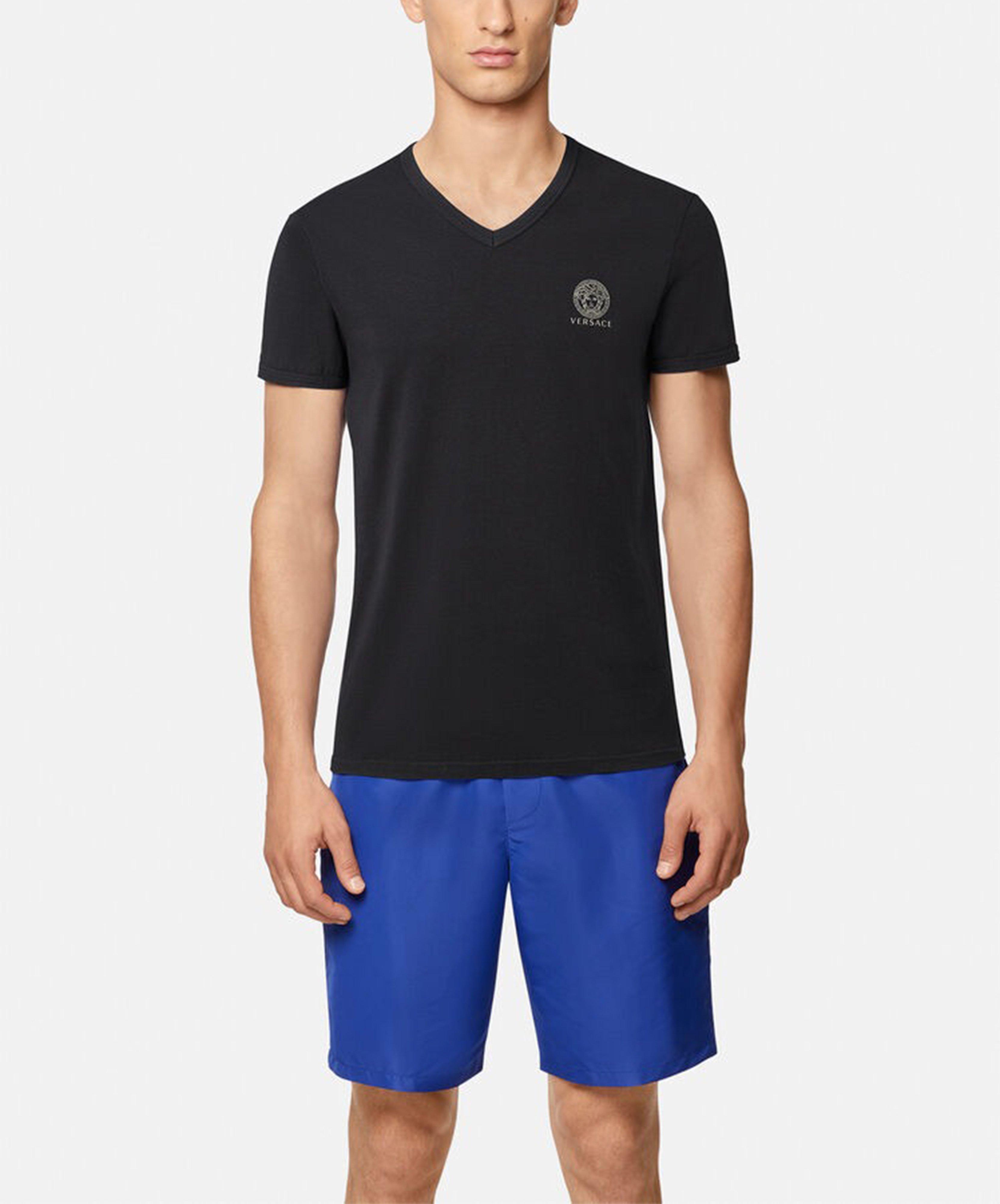 Medusa Logo Stretch-Cotton V-Neck Undershirt  image 1