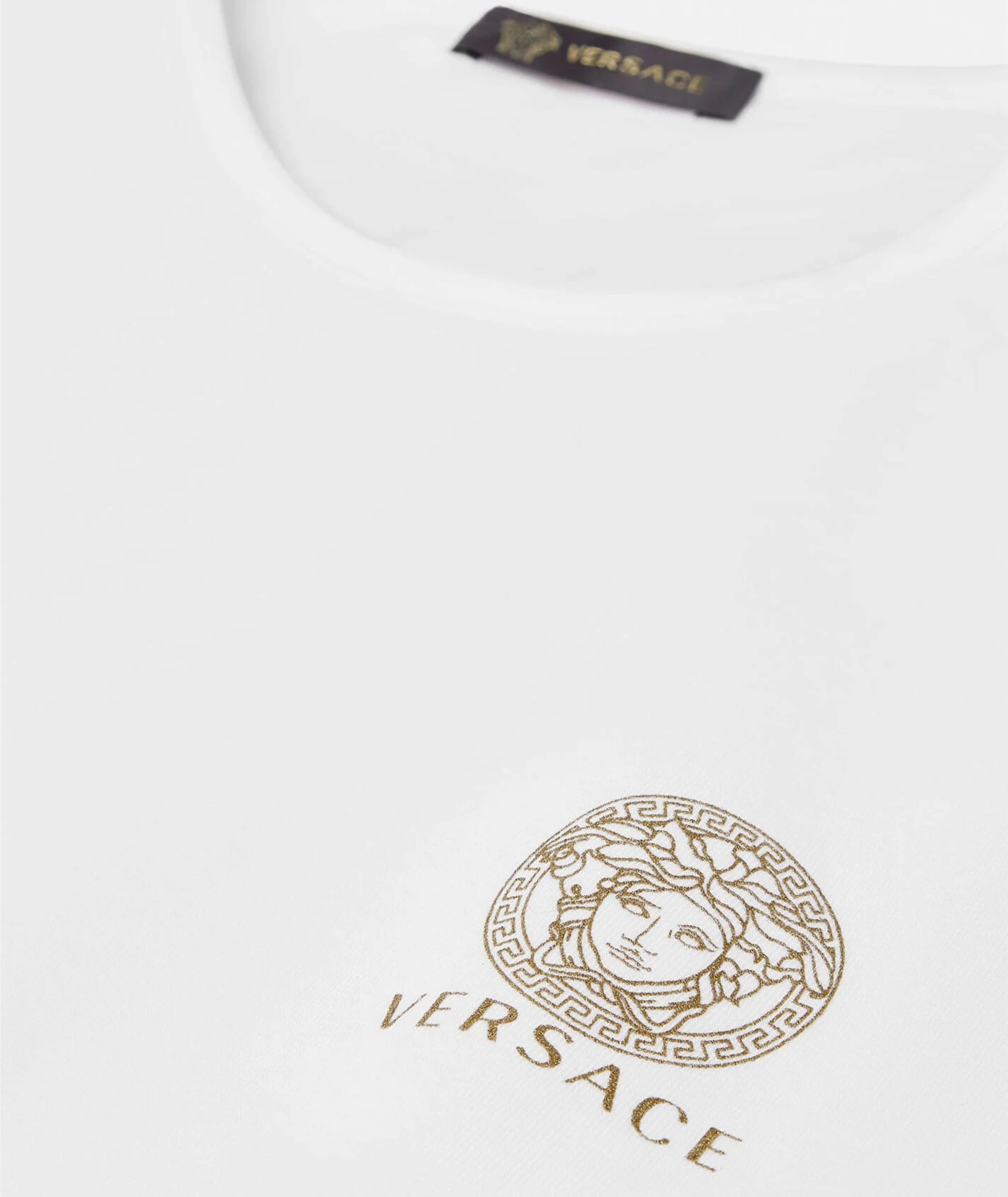 Maillot de corps en coton extensible avec logo de Méduse image 1