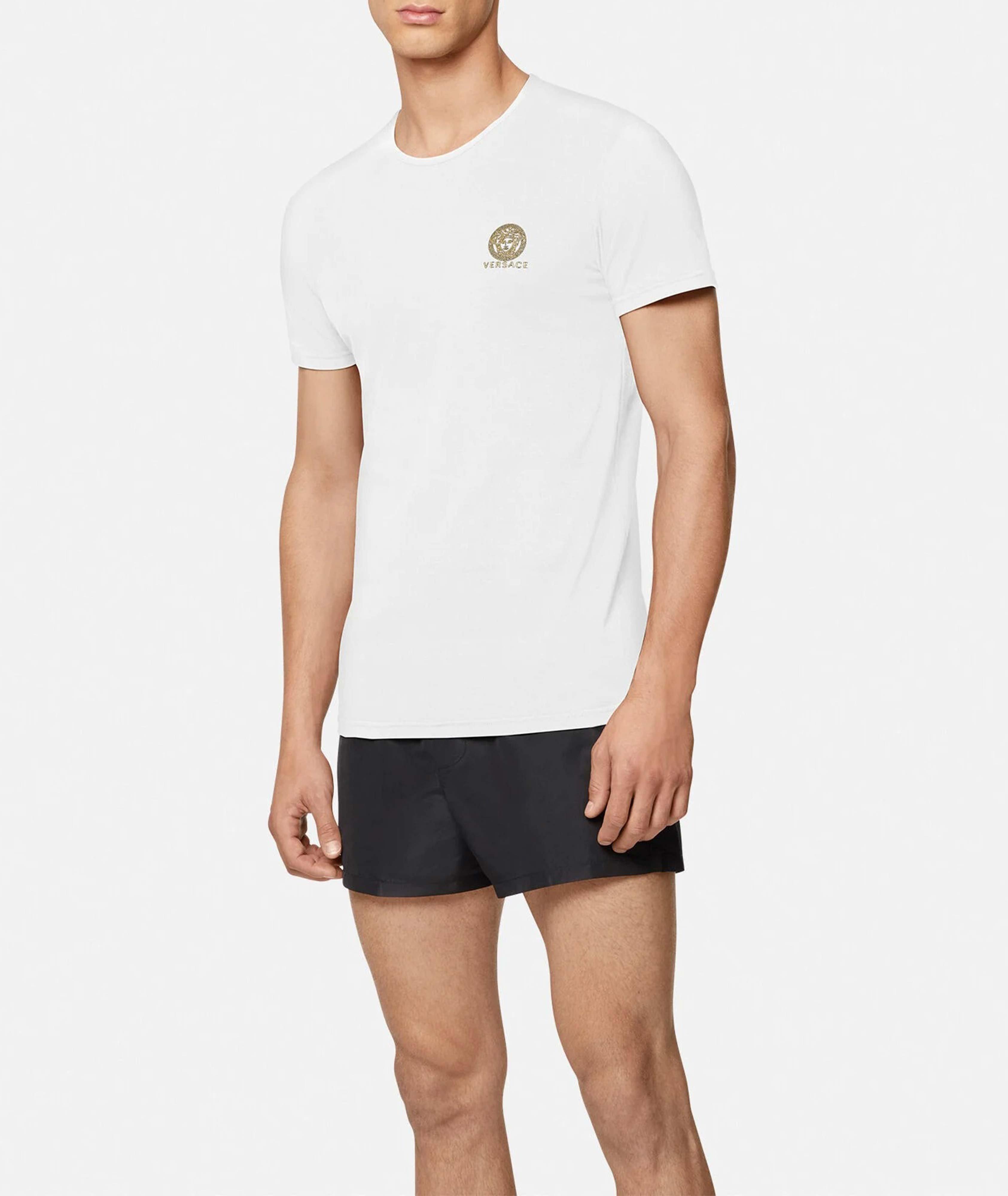 Medusa Logo Stretch-Cotton Undershirt image 3