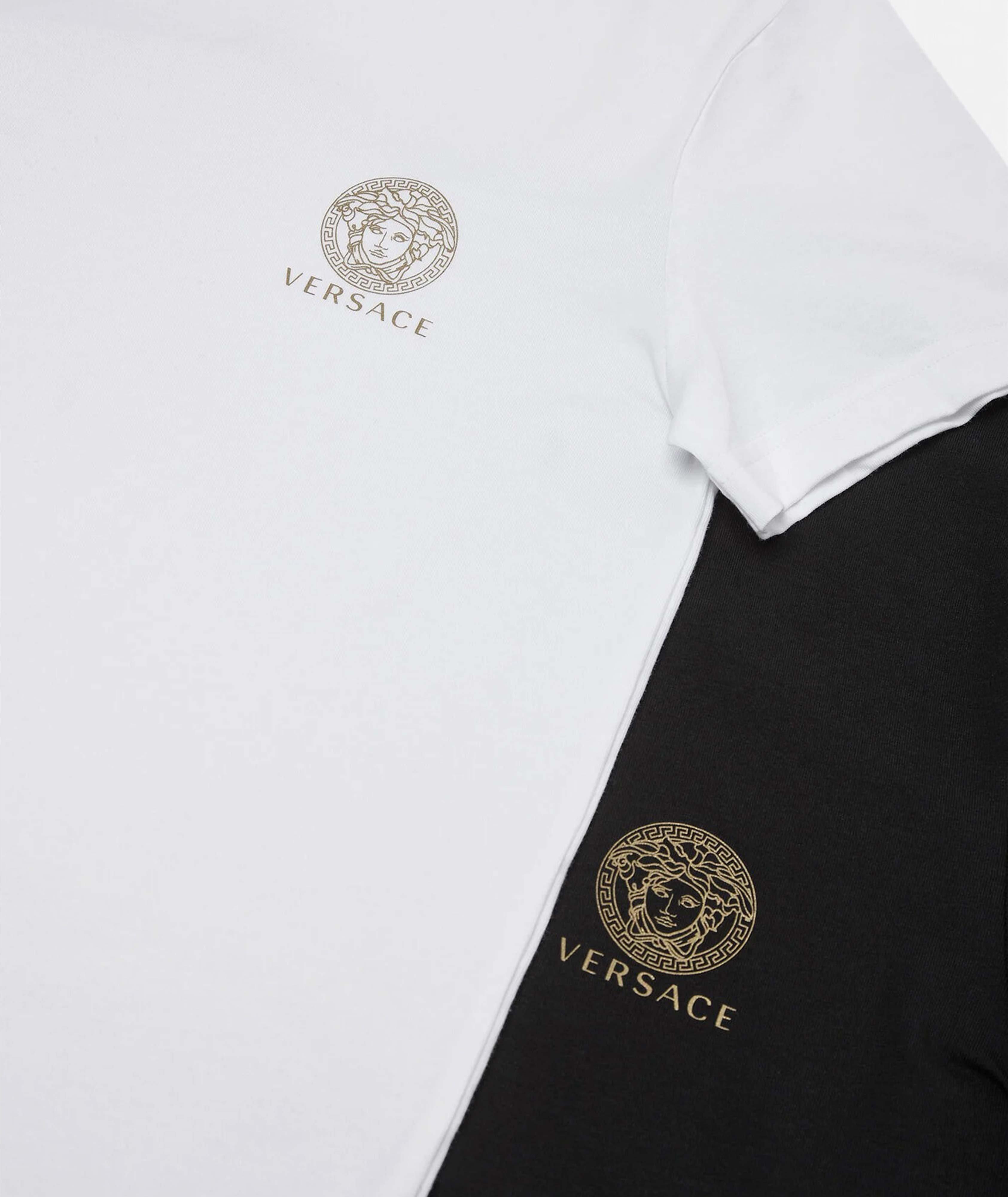 T-shirt en coton extensible avec logo de Méduse image 1