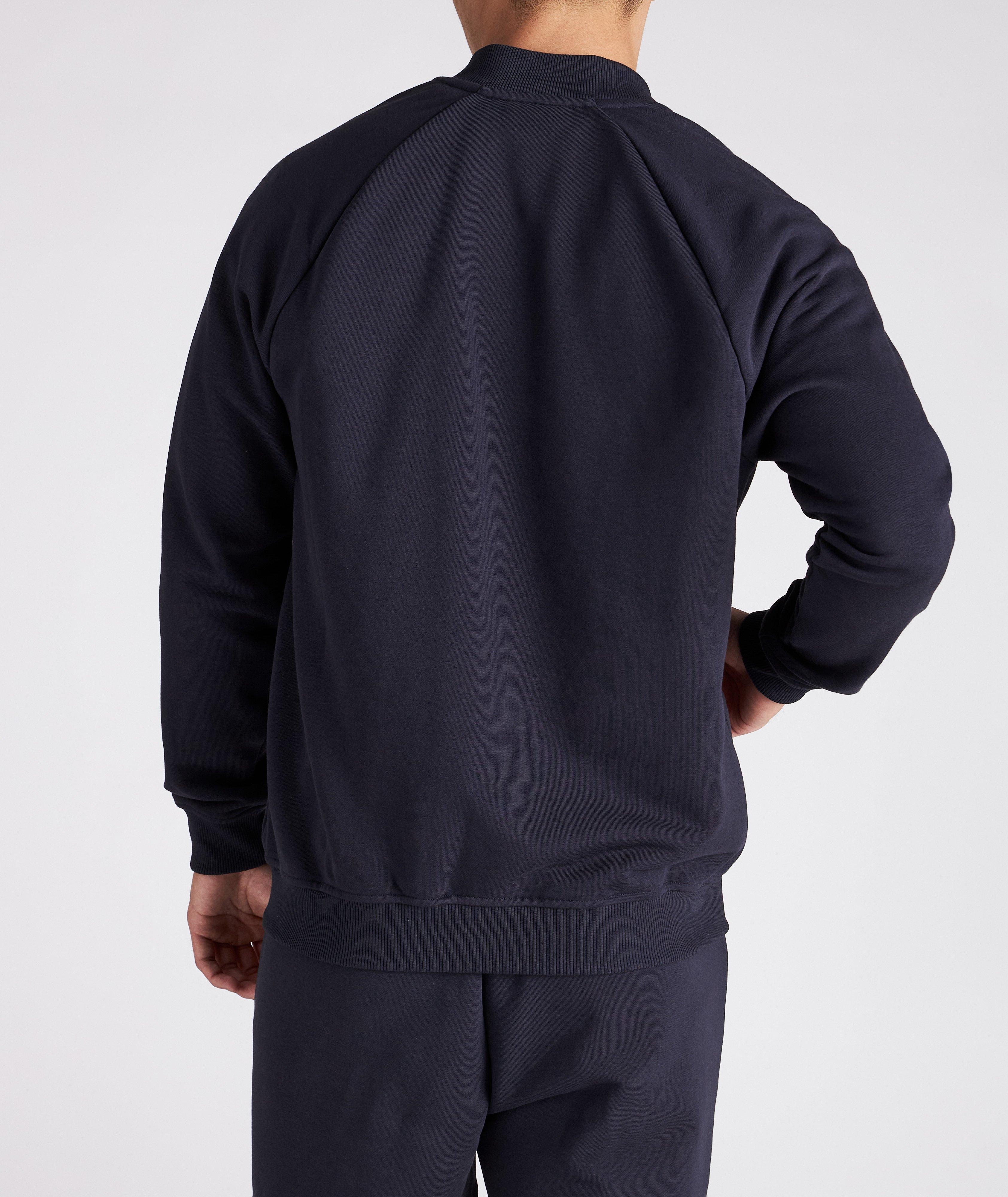 Cotton Crewneck Zip-Up  image 2