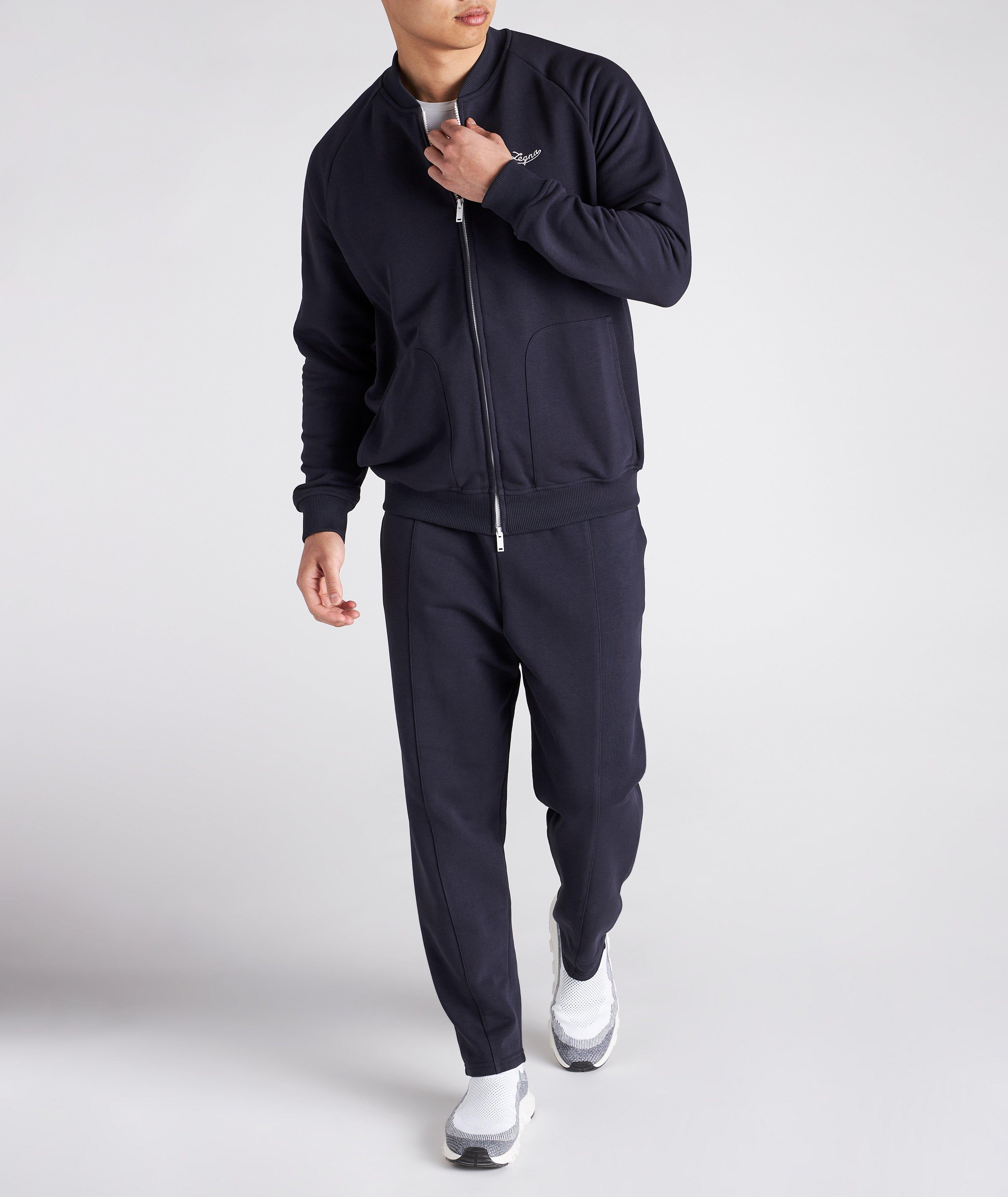 Cotton Crewneck Zip-Up  image 4