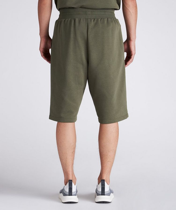 Olive Green Sweat Shorts  image 2