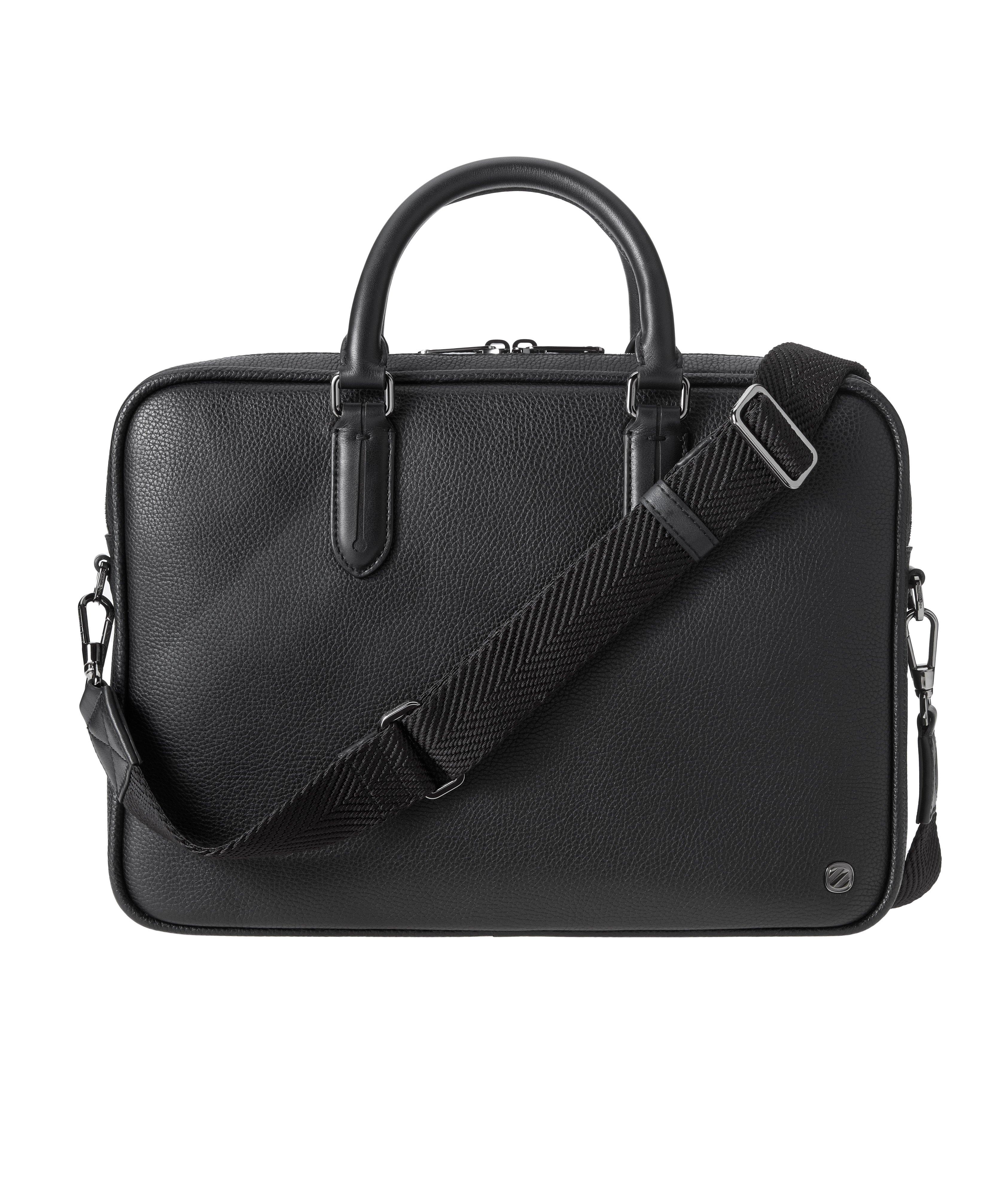 Pebbled Grain Leather Business Bag Briefcase image 0