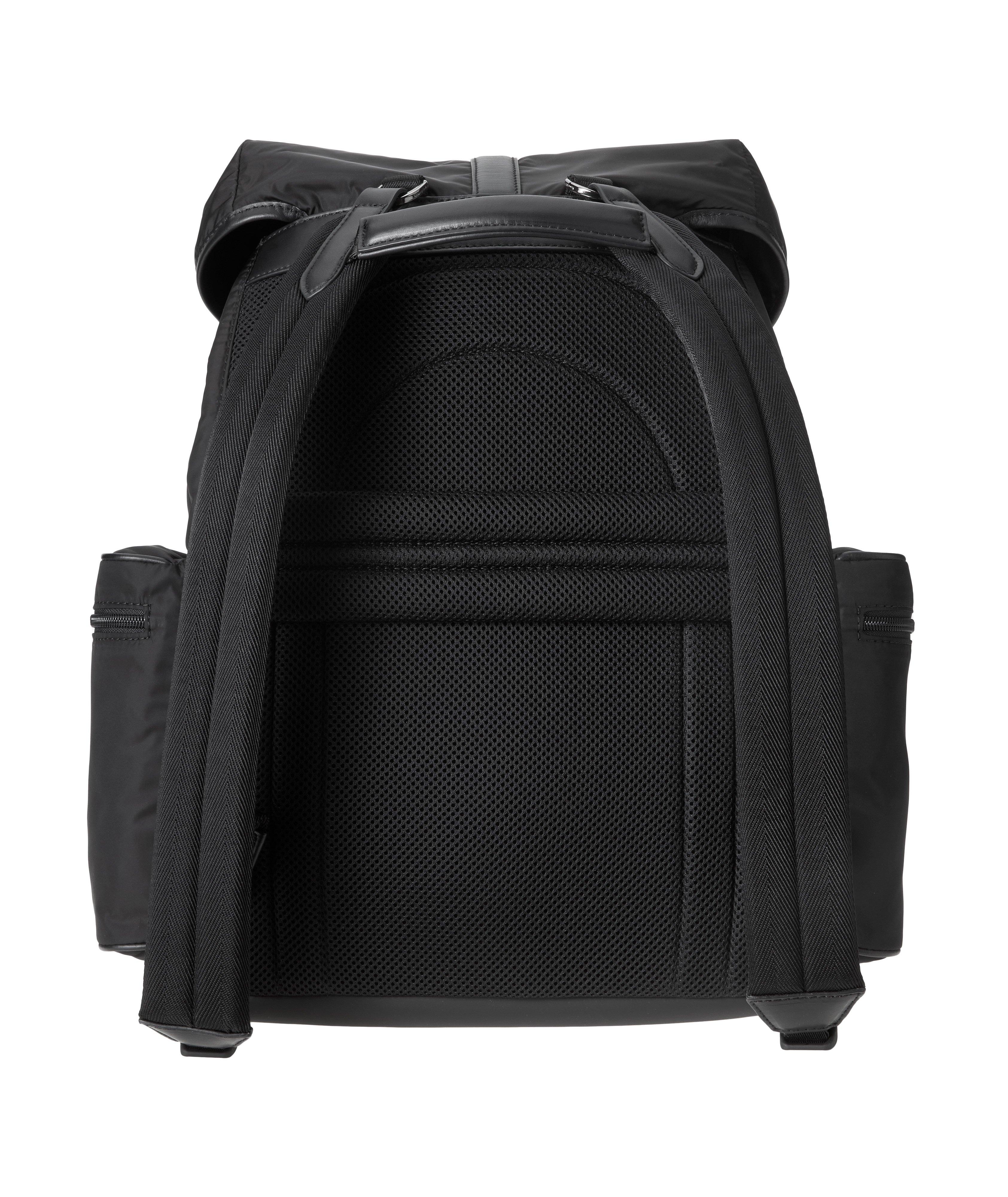 Sac à dos en cuir tressé Pelletessuta et en nylon image 1