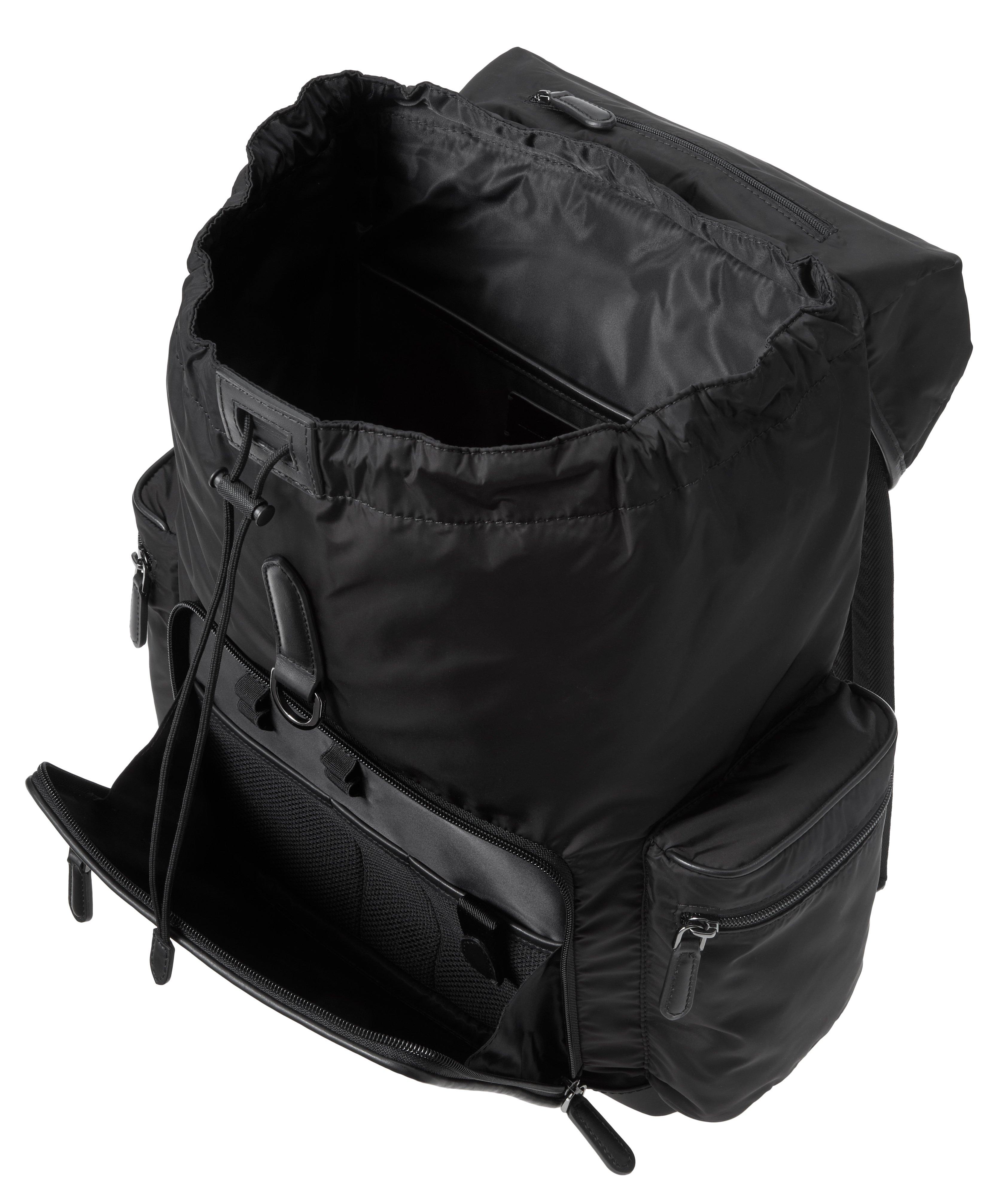 Sac à dos en cuir tressé Pelletessuta et en nylon image 2
