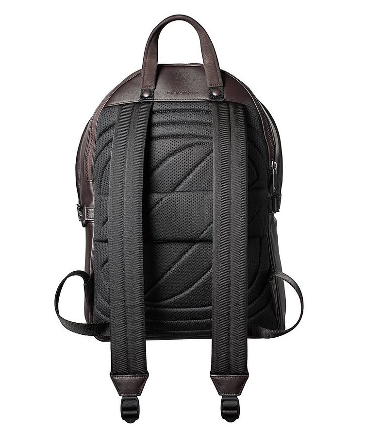 Calfskin Leather Hoodie Backpack image 1