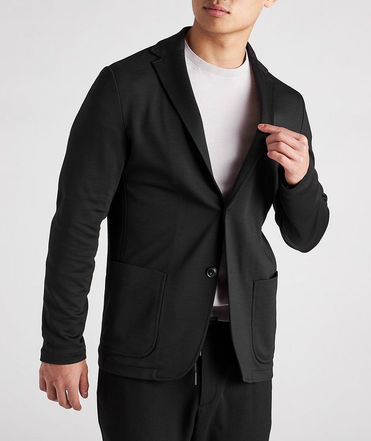Unconstructed Stretch-Wool Blend Jersey Sports Jacket  image 2
