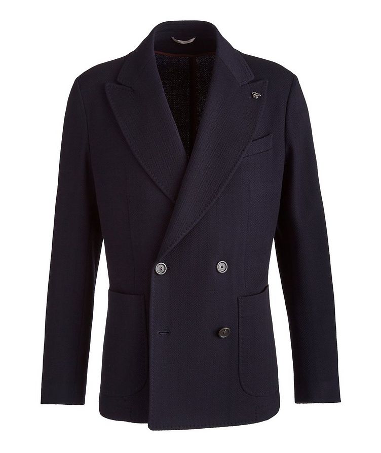 Unstructured Wool-Cotton Sports Jacket image 0