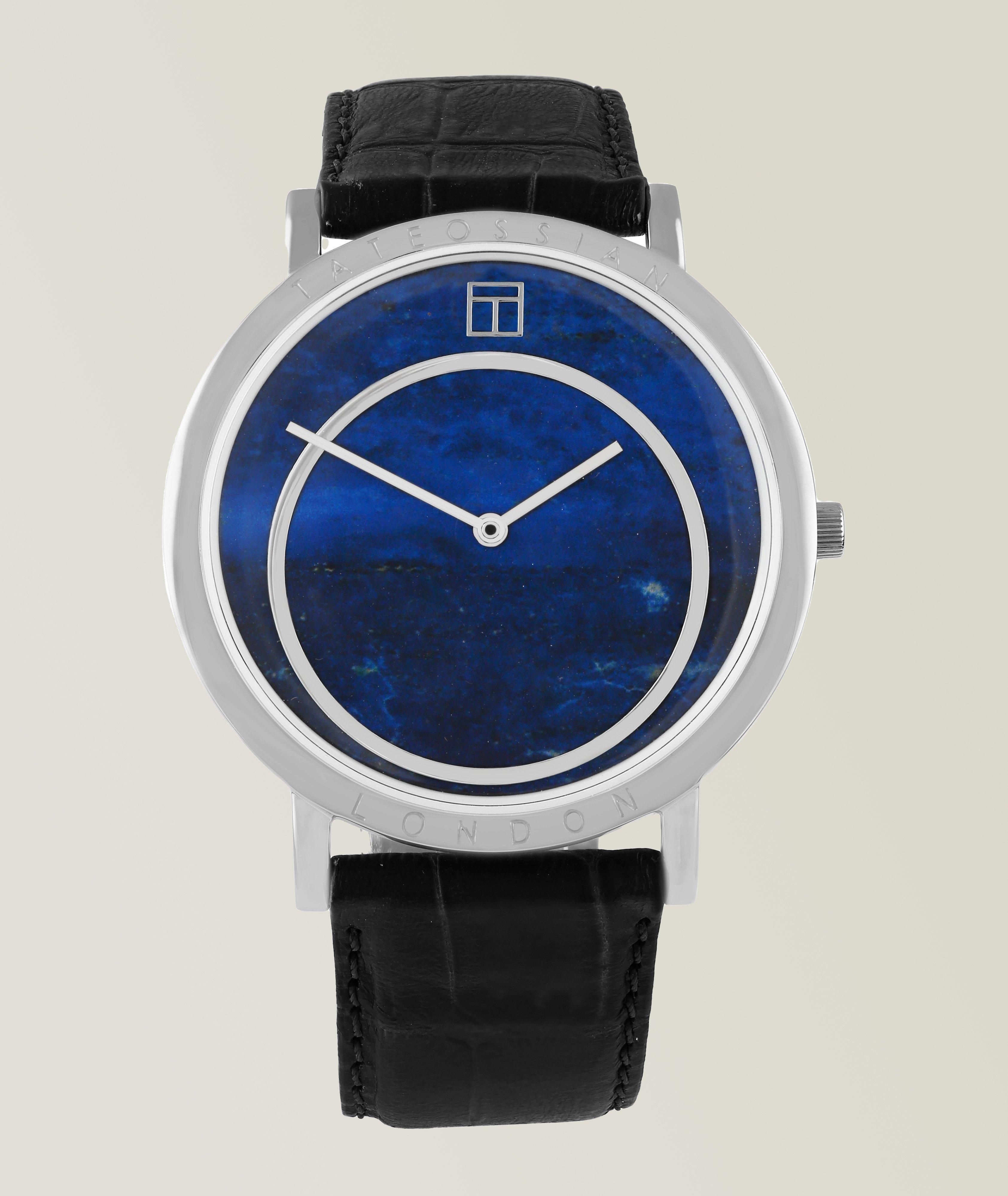 Montre Prezioso à détail en lapis-lazuli image 0