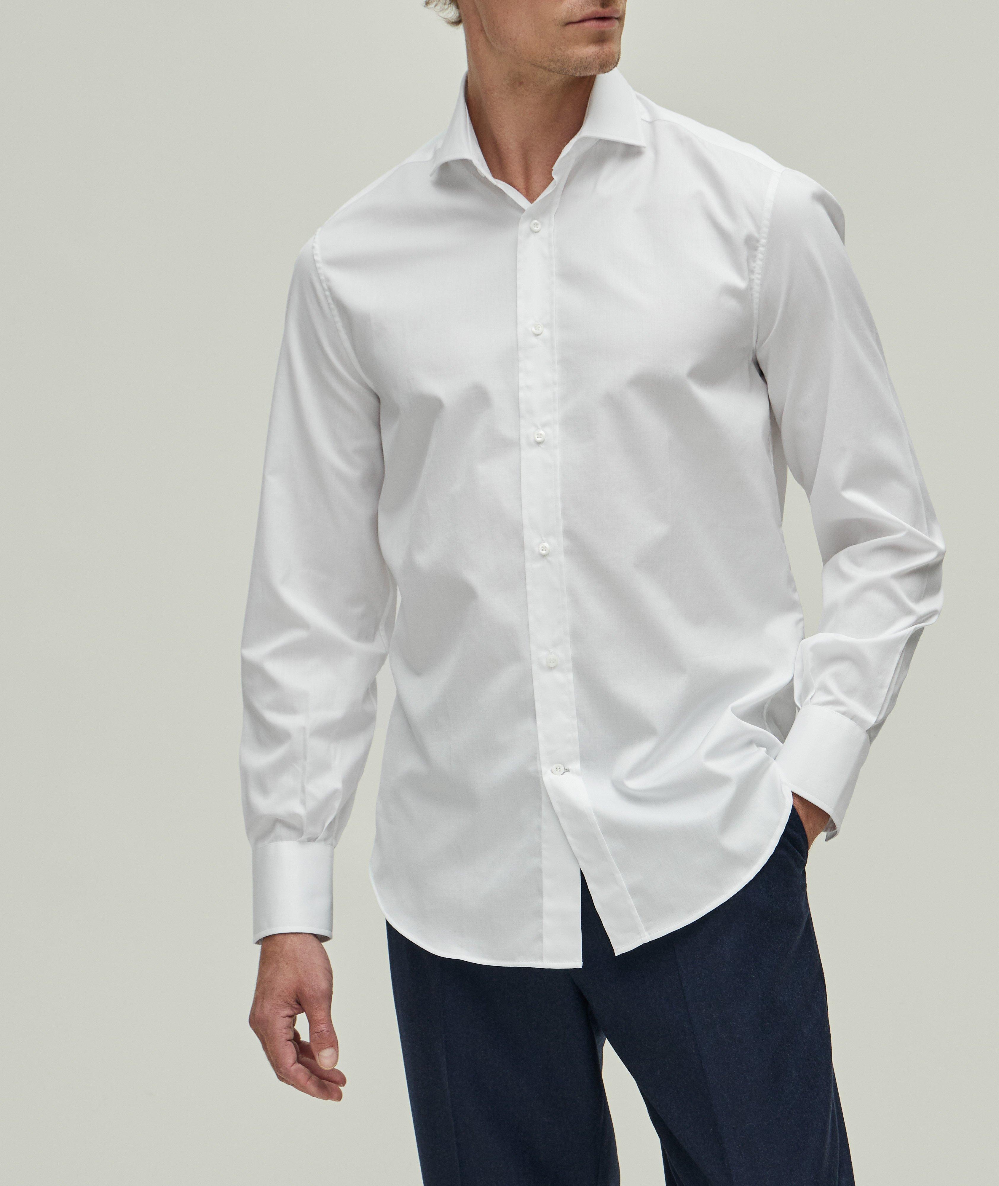 Chemise décontractée en coton de coupe contemporaine image 1