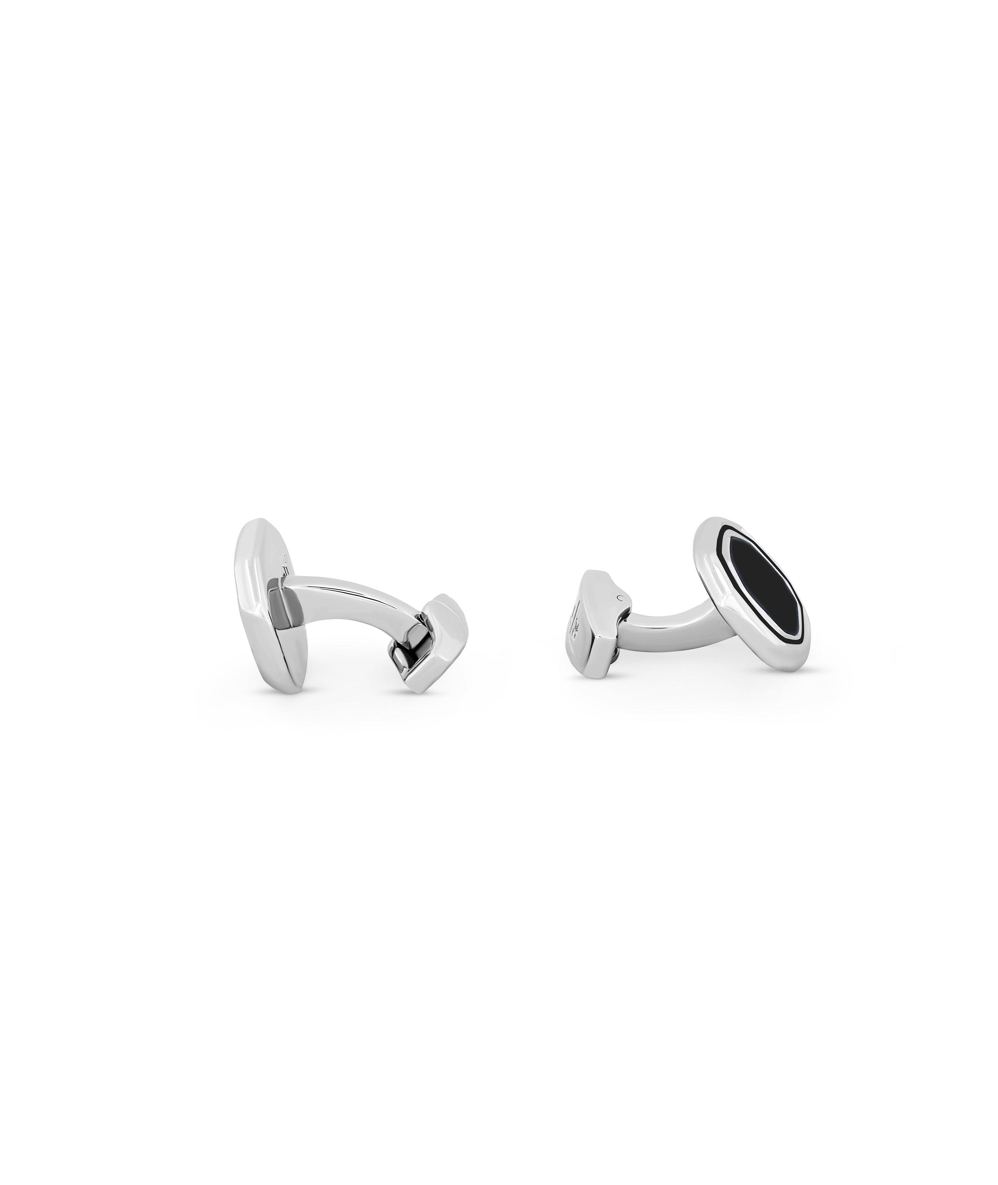Octagon Onyx Cufflinks  image 1
