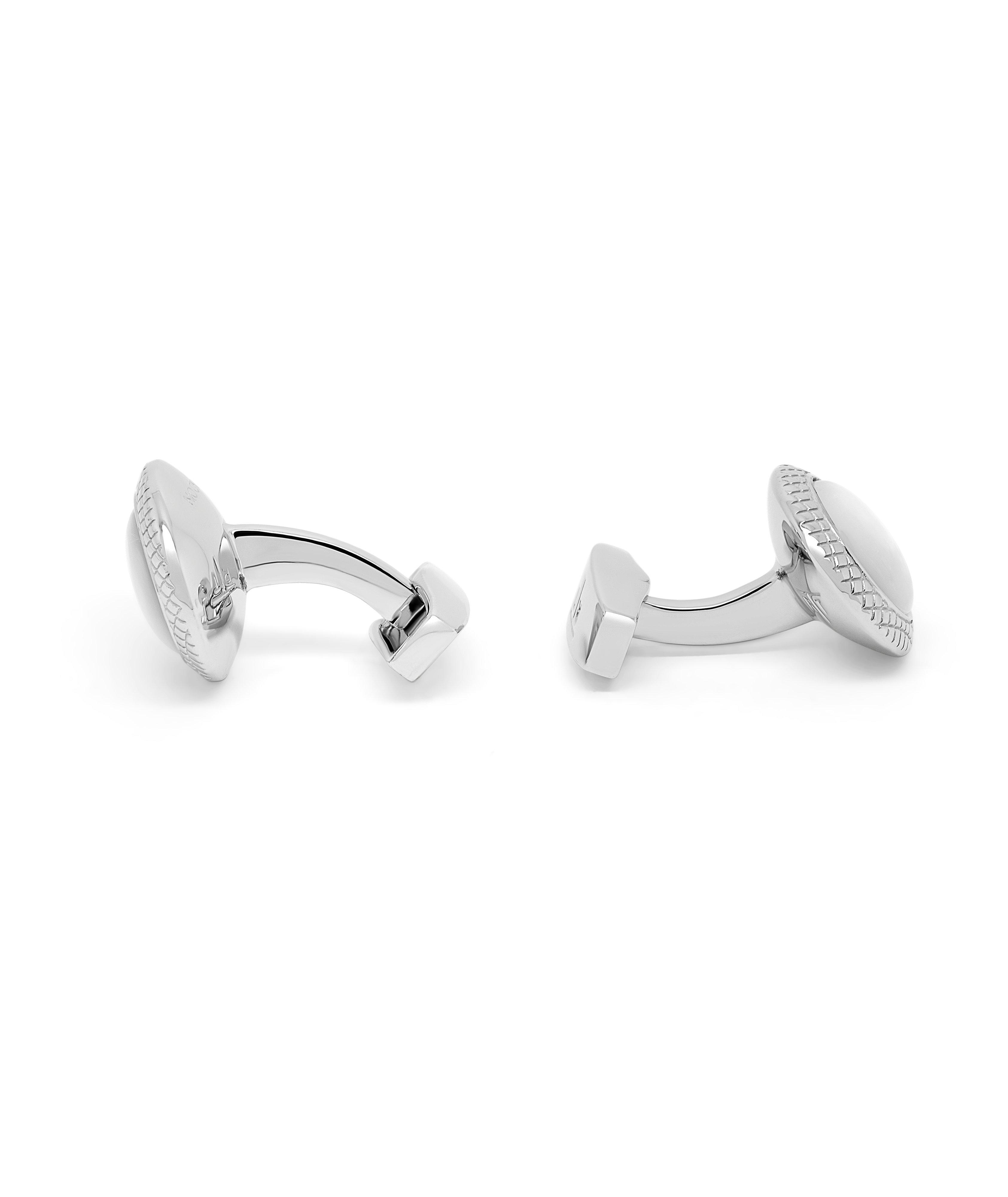 Boutons de manchette sertis de nacre image 1