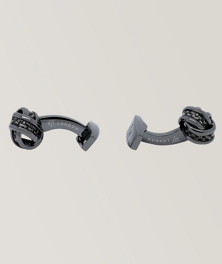 Carbon Fibre Knot Cufflinks image 2