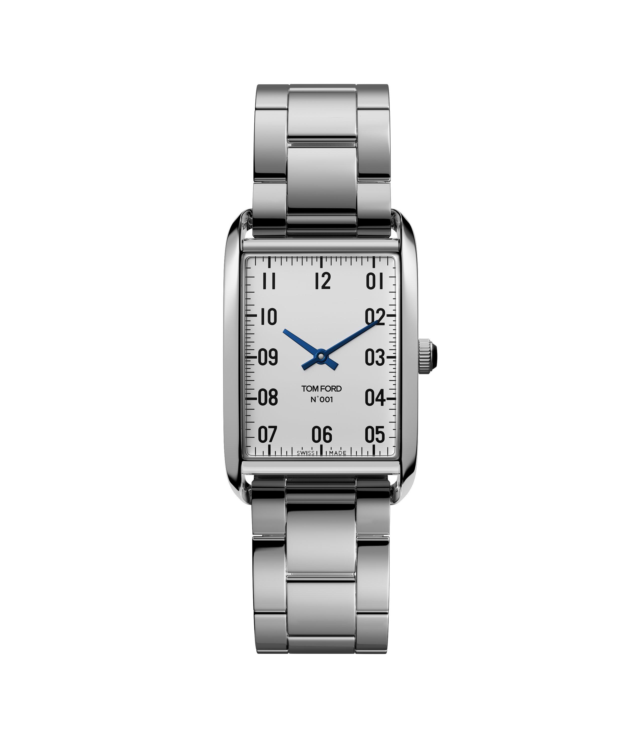 No.001 Polished  Stainless Steel Watch image 0