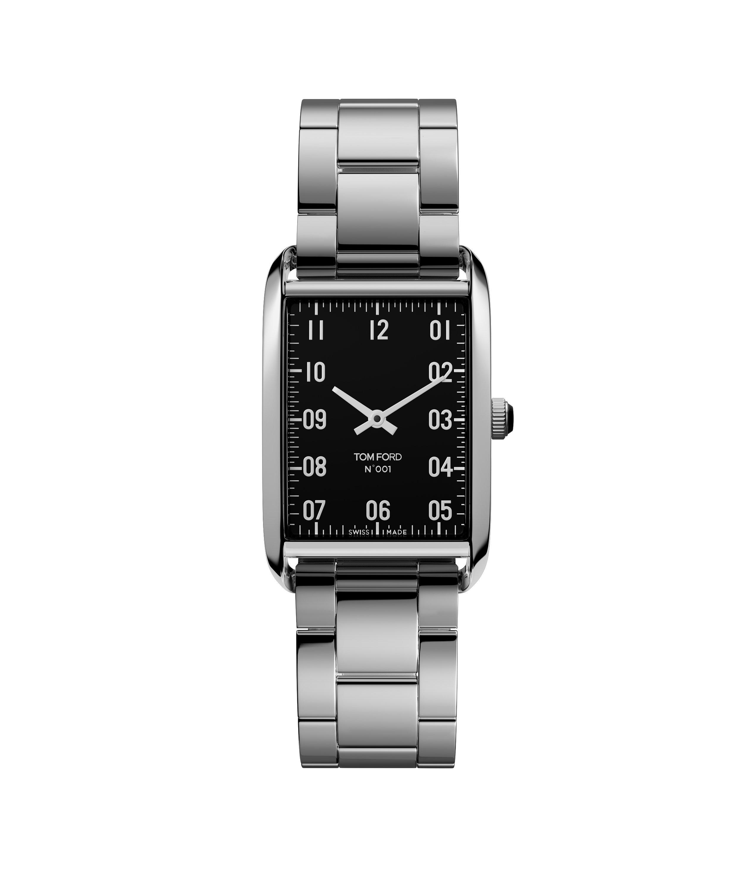 No.001 Polished  Stainless Steel Watch image 0