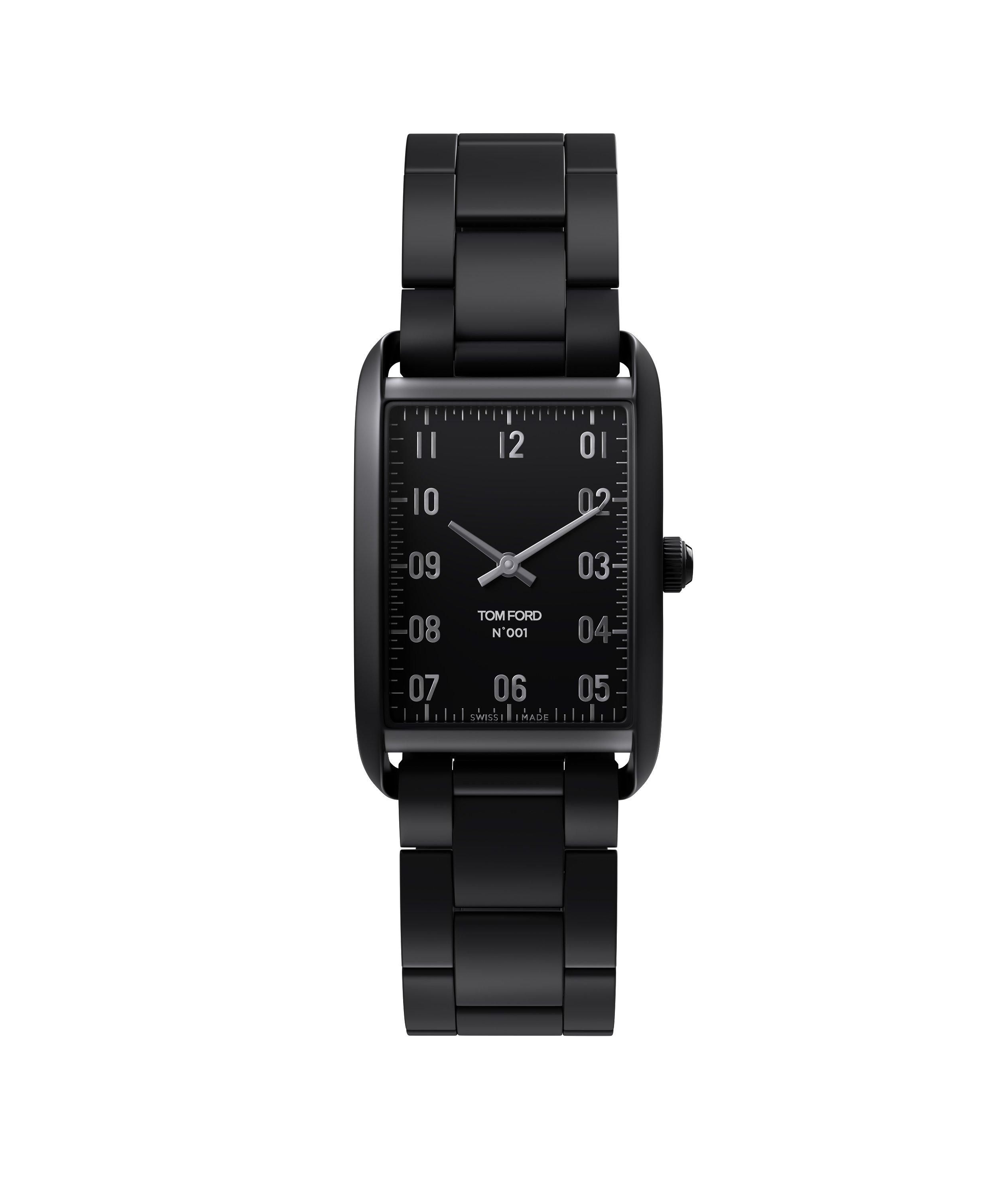 Tom Ford No.001 Matte DLC Coated Stainless Steel Watch | Watches ...
