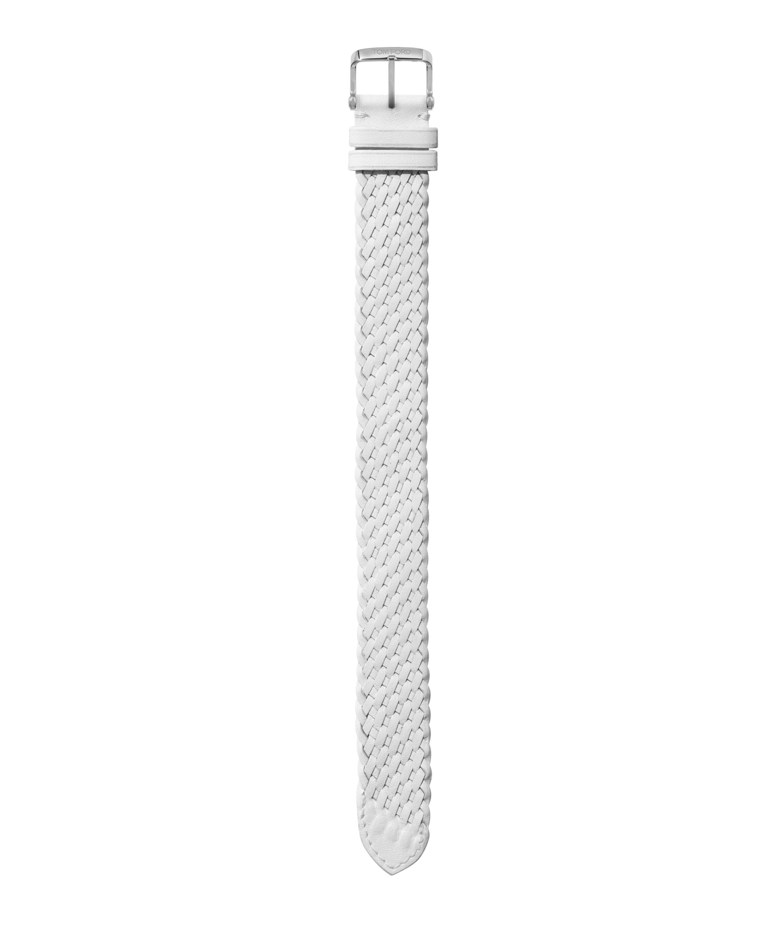 Bracelet de montre en cuir tressé image 0
