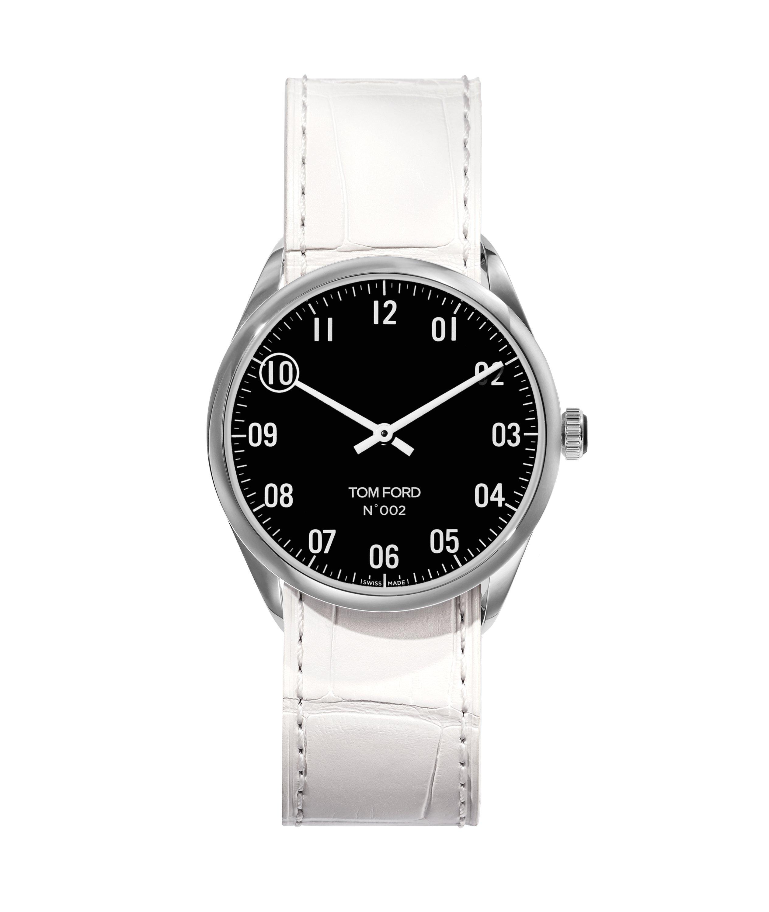 No.002 Polished  Stainless Steel Watch image 0