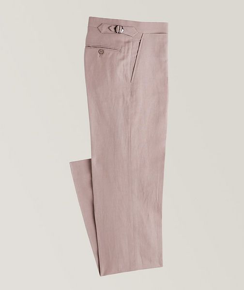 Ralph Lauren Purple Label Linen-Blend Dress Pants