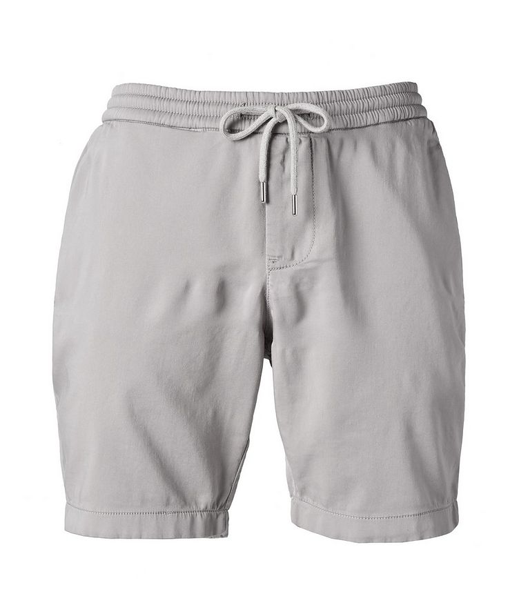 Drawstring French Terry Cotton Shorts image 0