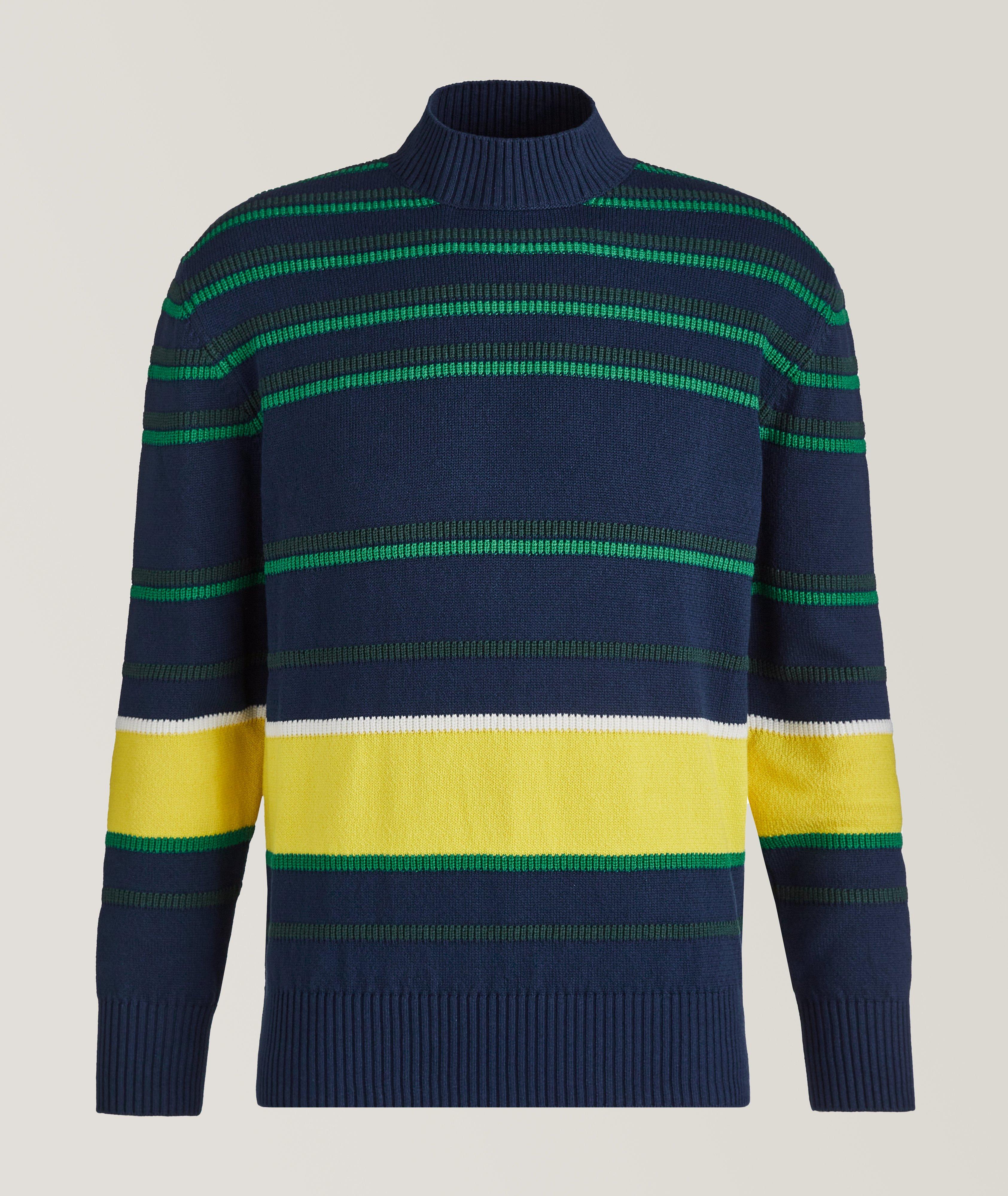 Cotton & Silk Striped Sweater image 0