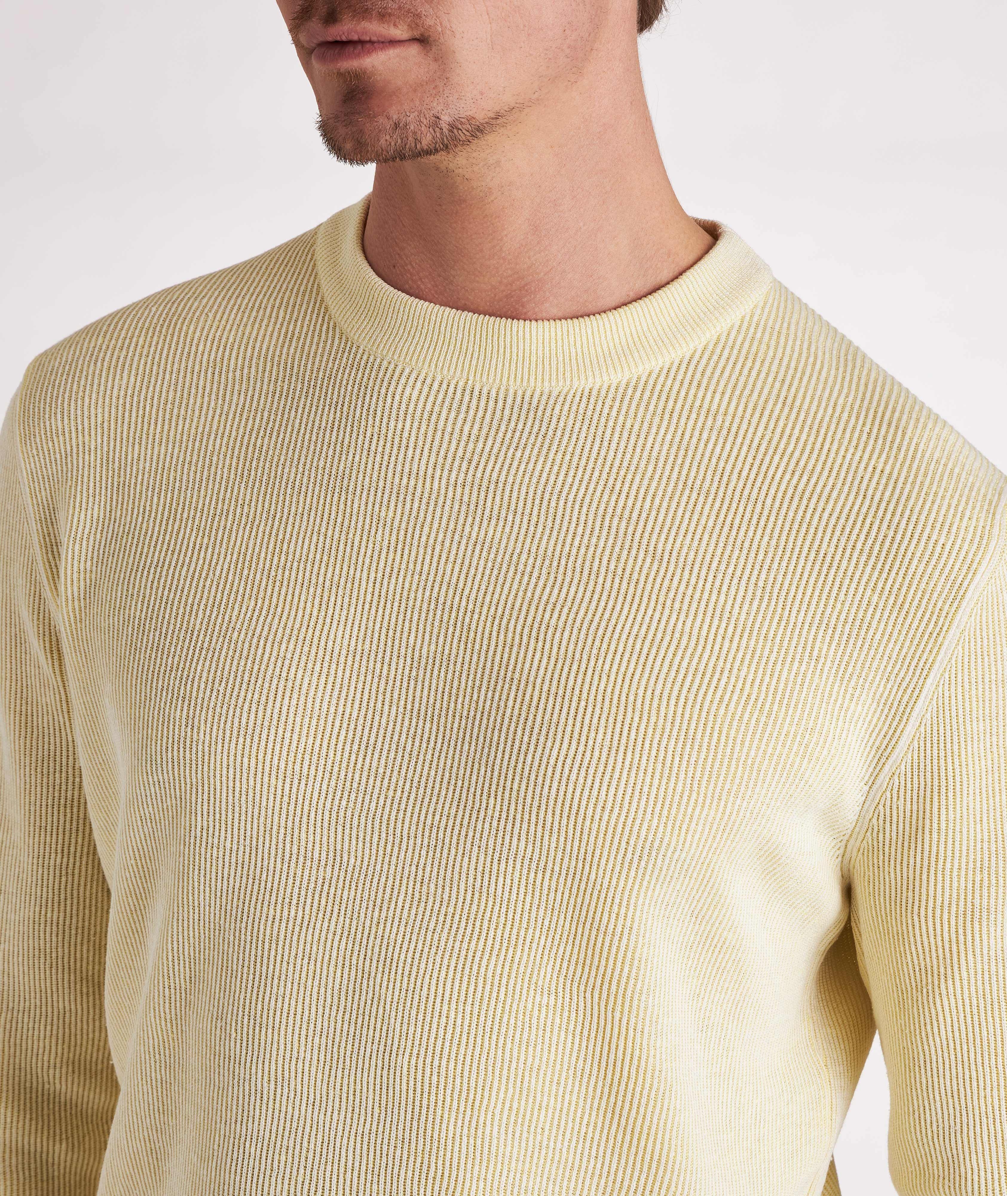 Linen-Silk Ribbed Sweatshirt image 4