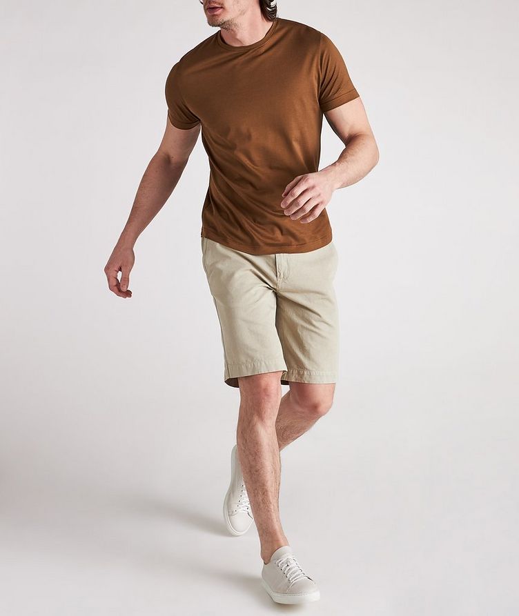 Cotton-Linen Blend Bermuda Coulisse Shorts image 1
