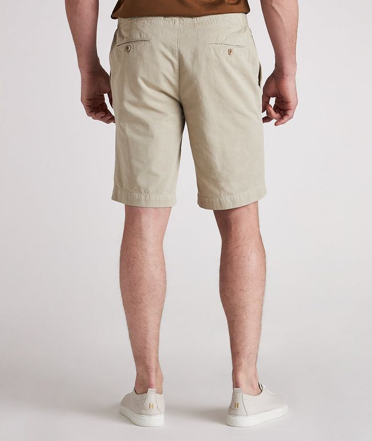 Cotton-Linen Blend Bermuda Coulisse Shorts image 3