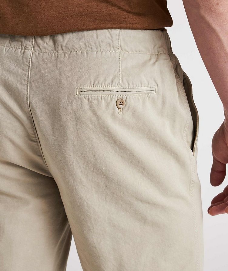 Cotton-Linen Blend Bermuda Coulisse Shorts image 5