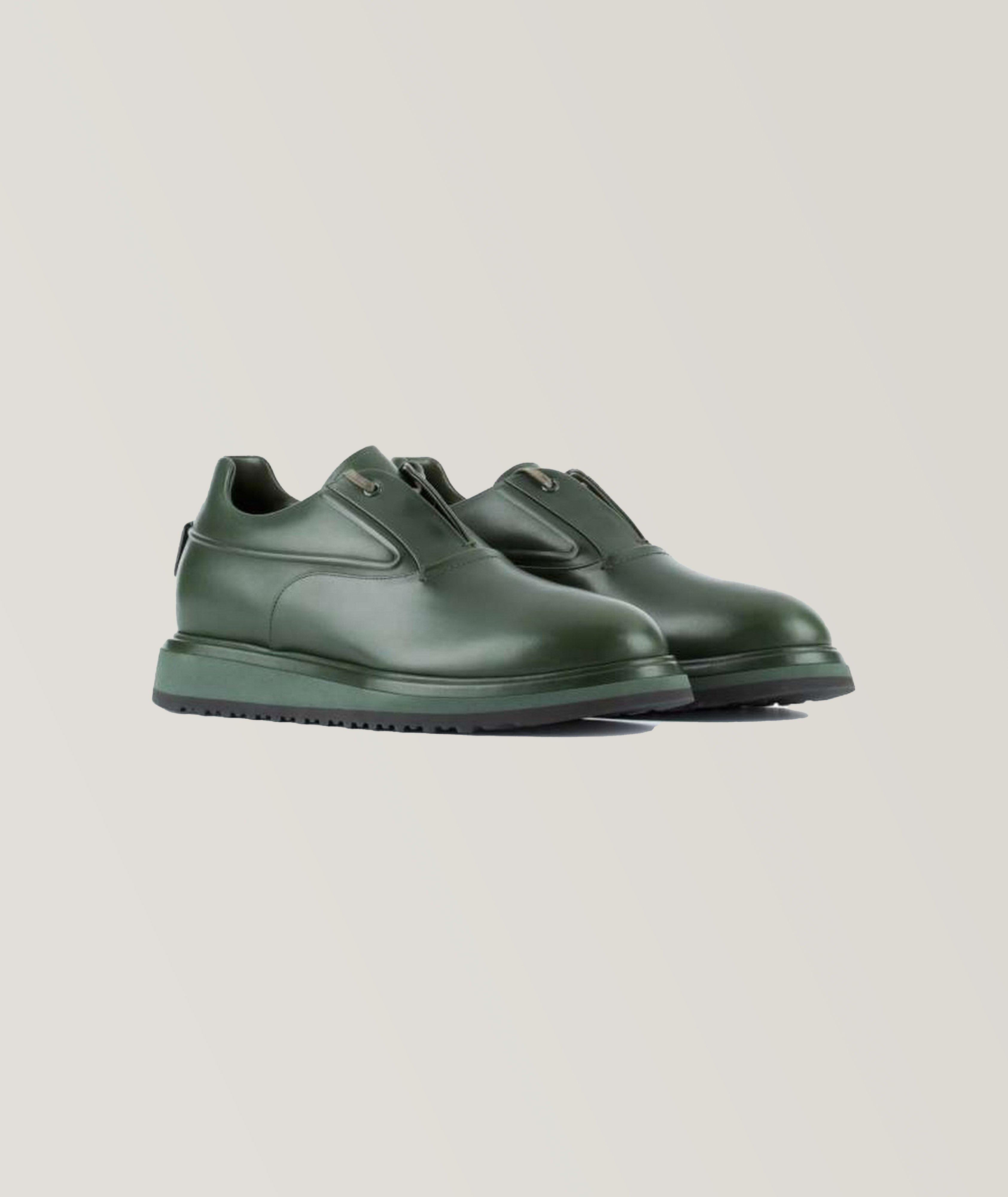 Single-eyelet leather Derbies image 2