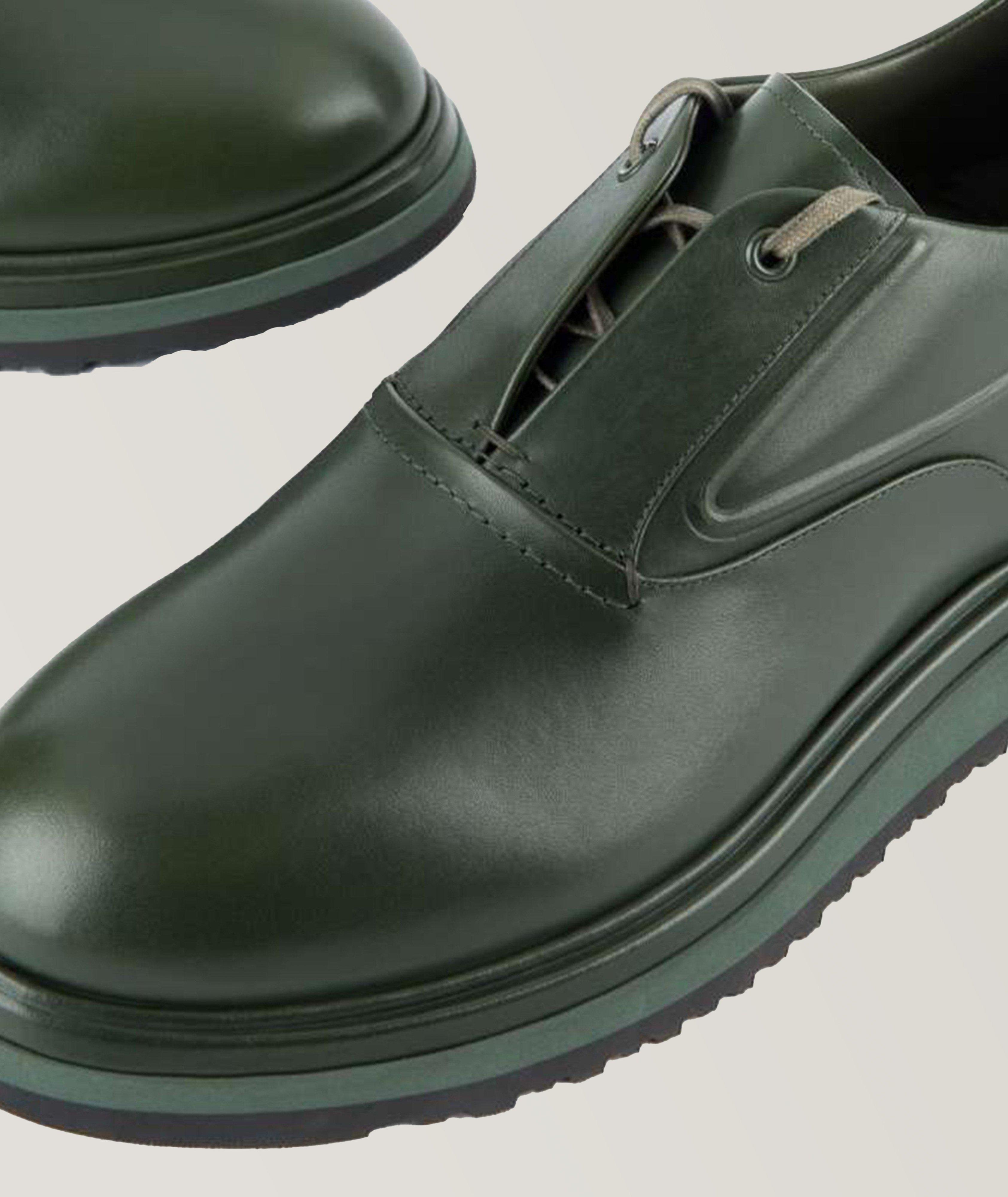 Single-eyelet leather Derbies image 3