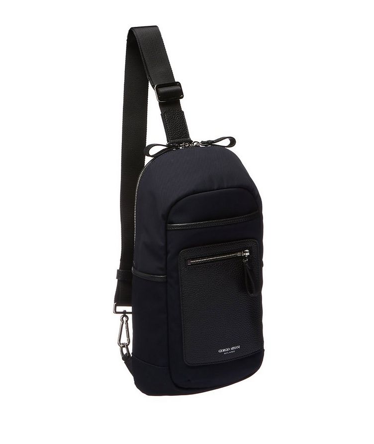 Two-tone Technical Nylon Sling Backpack image 0