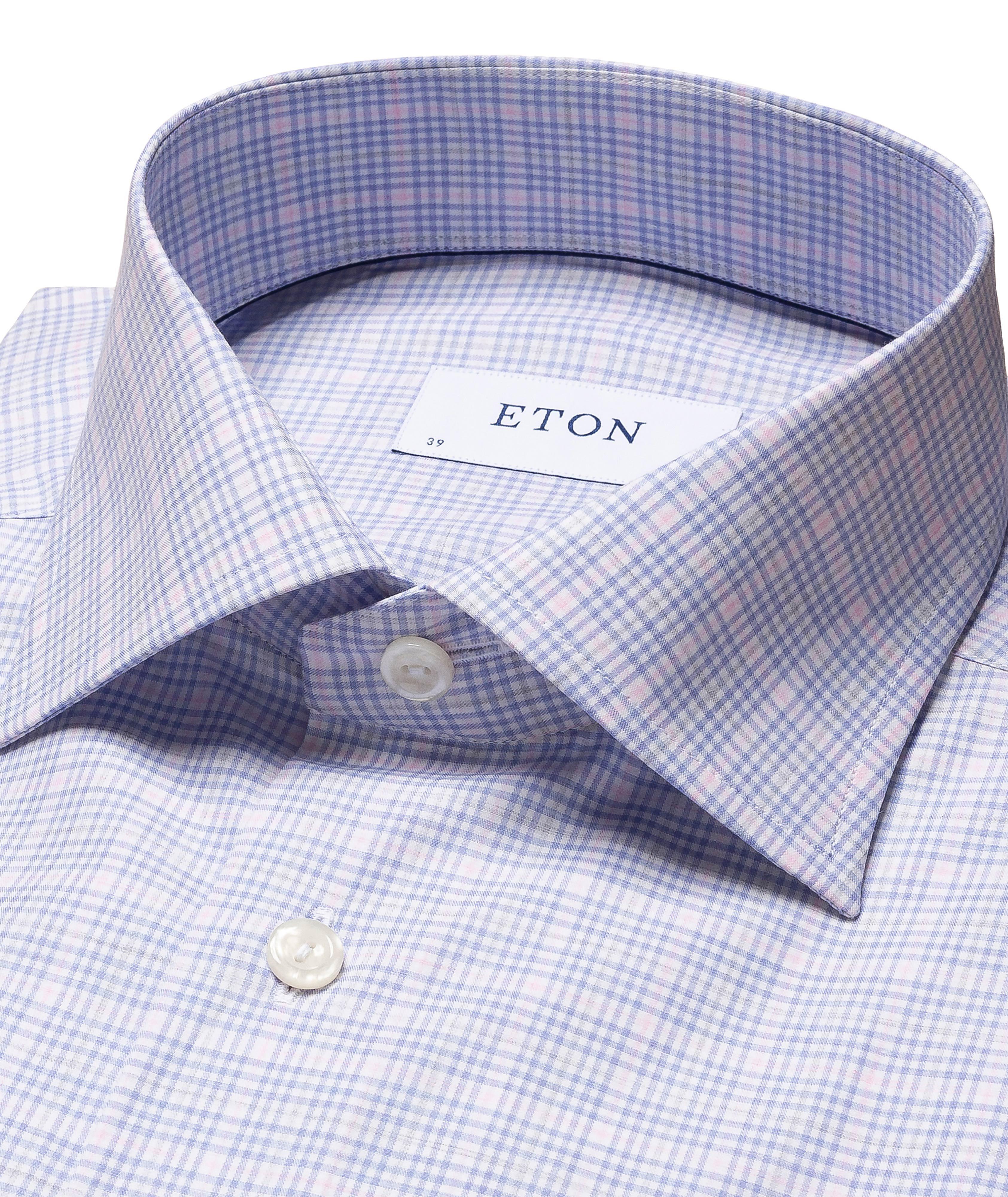 Chemise habillée à motif quadrillé de coupe amincie image 1
