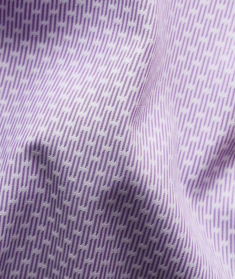 Slim Fit Textured Twill Dress Shirt image 5