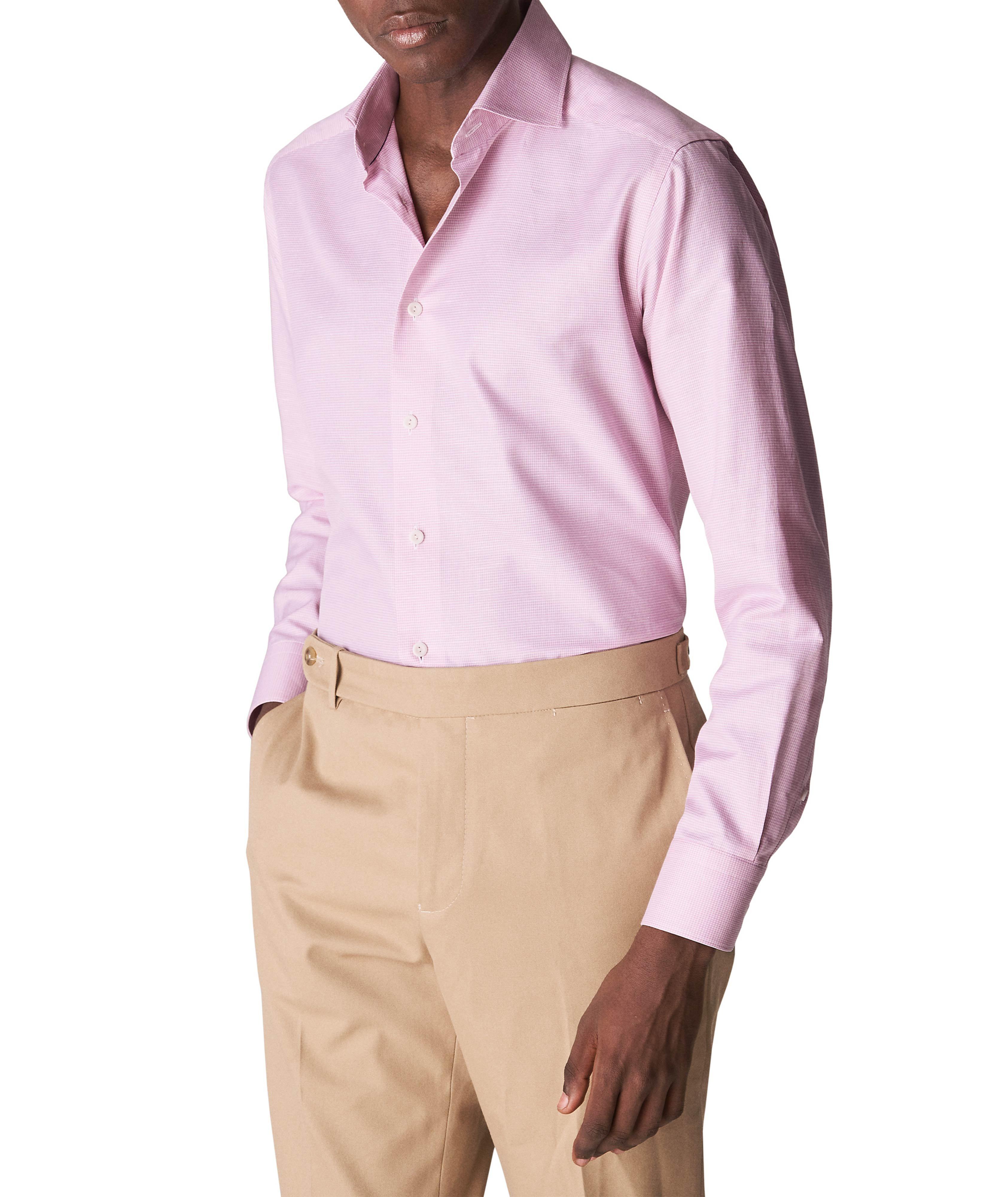 Contemporary Fit Cotton-Linen Shirt image 3