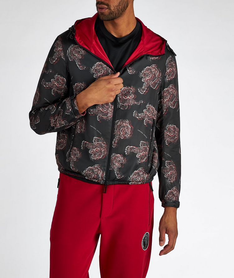 Chinese New Year Tiger Print Hooded Jacket image 1