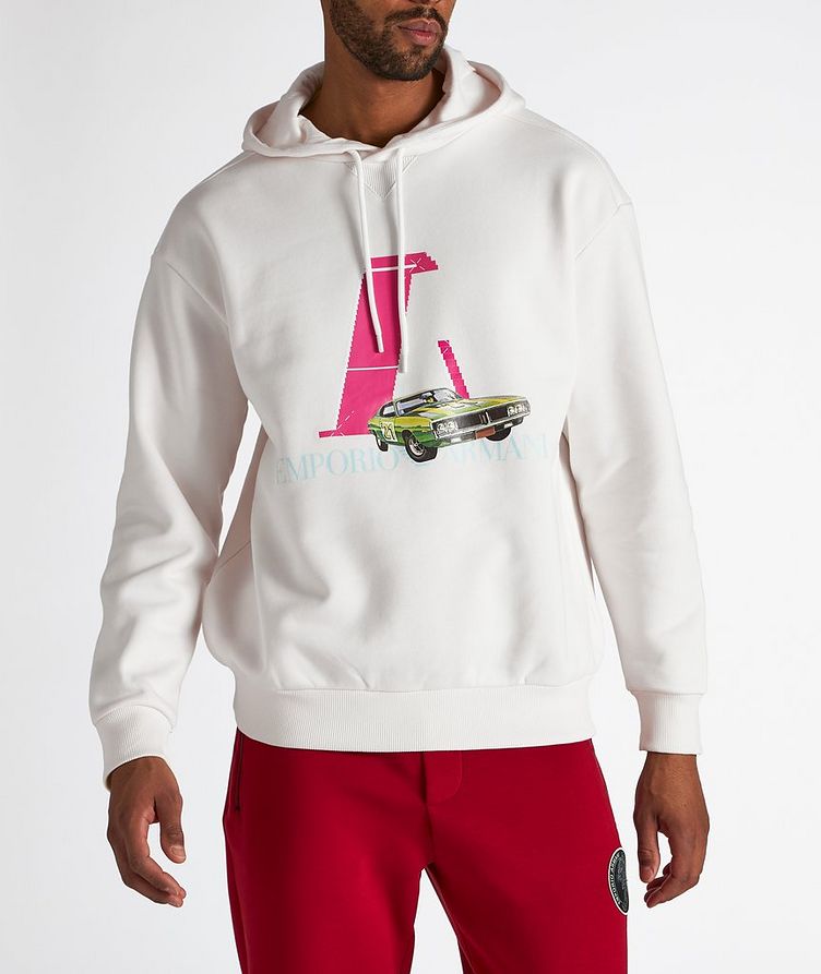 Hooded Sweatshirt With Oversized Racing Print image 1