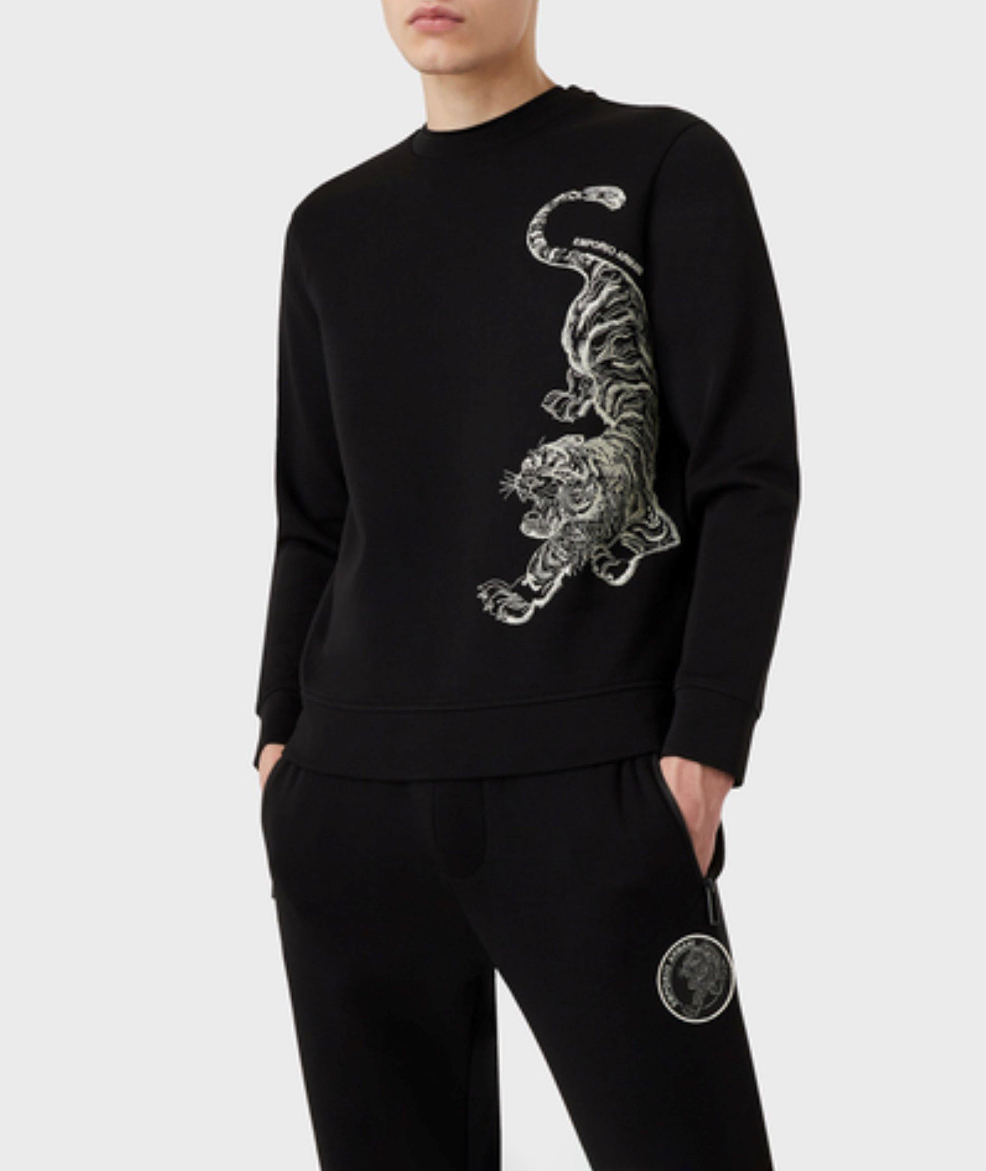 Chinese New Year Tiger Embroidery Cotton-Blend Sweater image 1