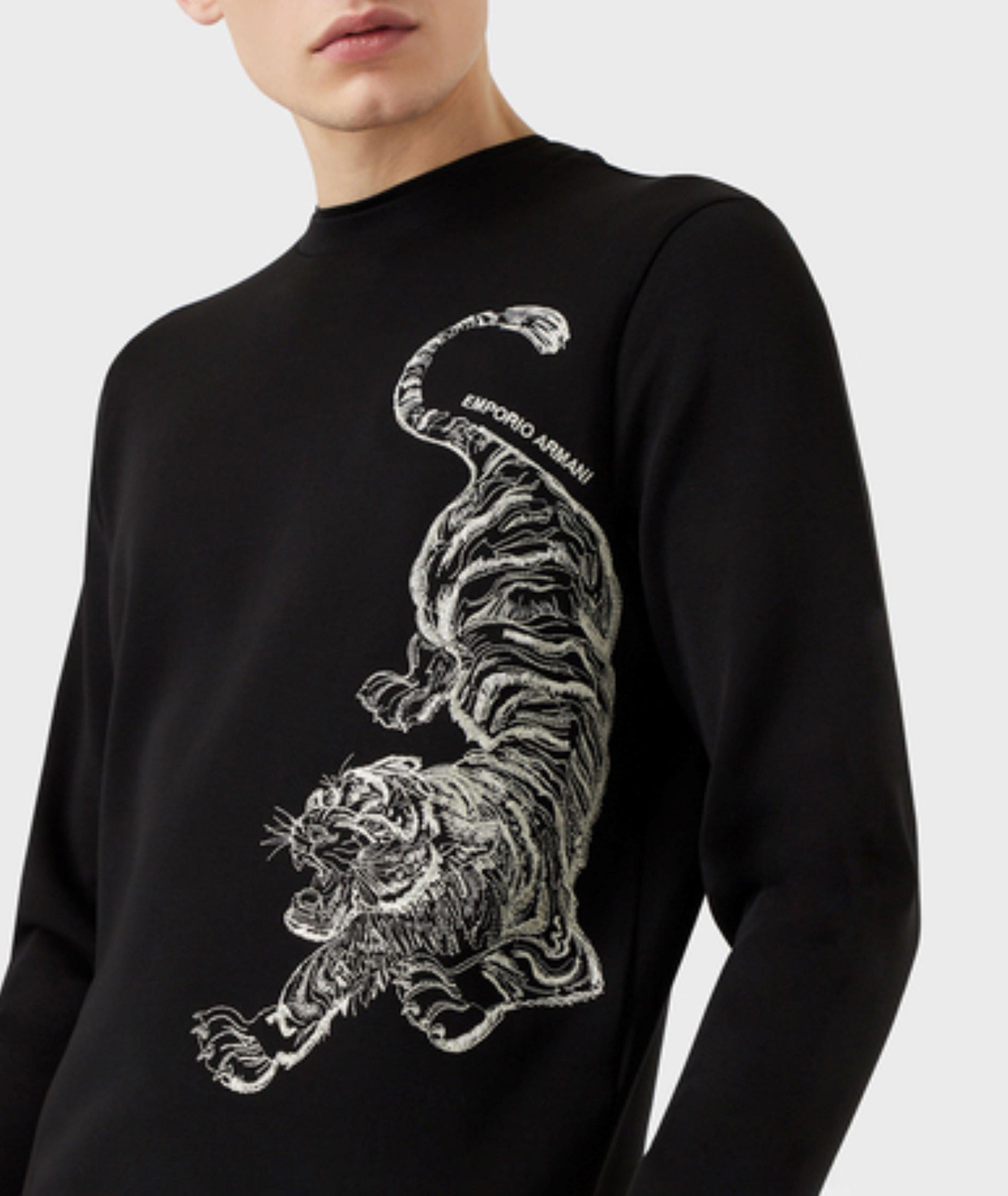 Chinese New Year Tiger Embroidery Cotton-Blend Sweater image 3