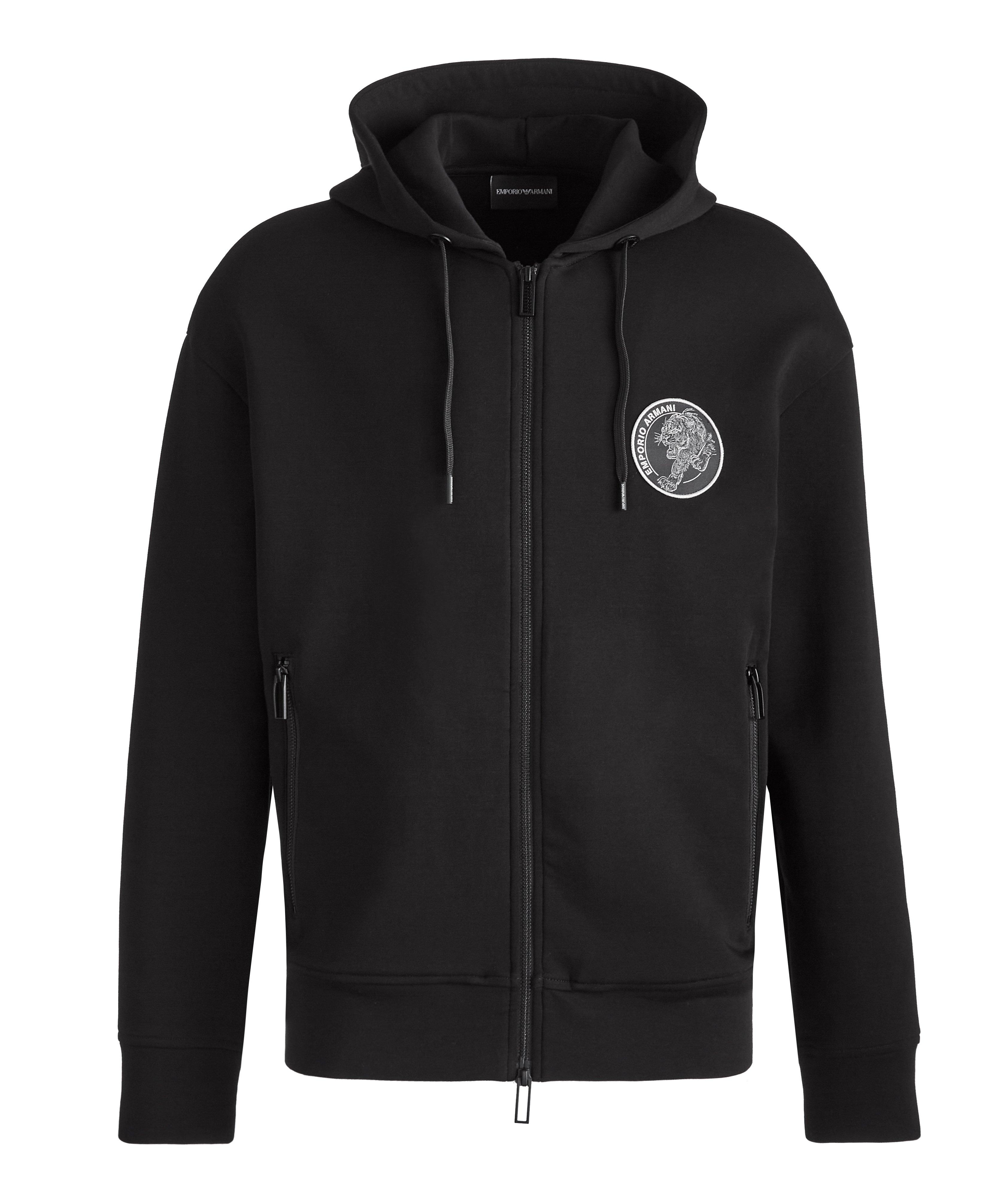 Chinese New Year Tiger Patch Cotton-Blend Hoodie  image 0