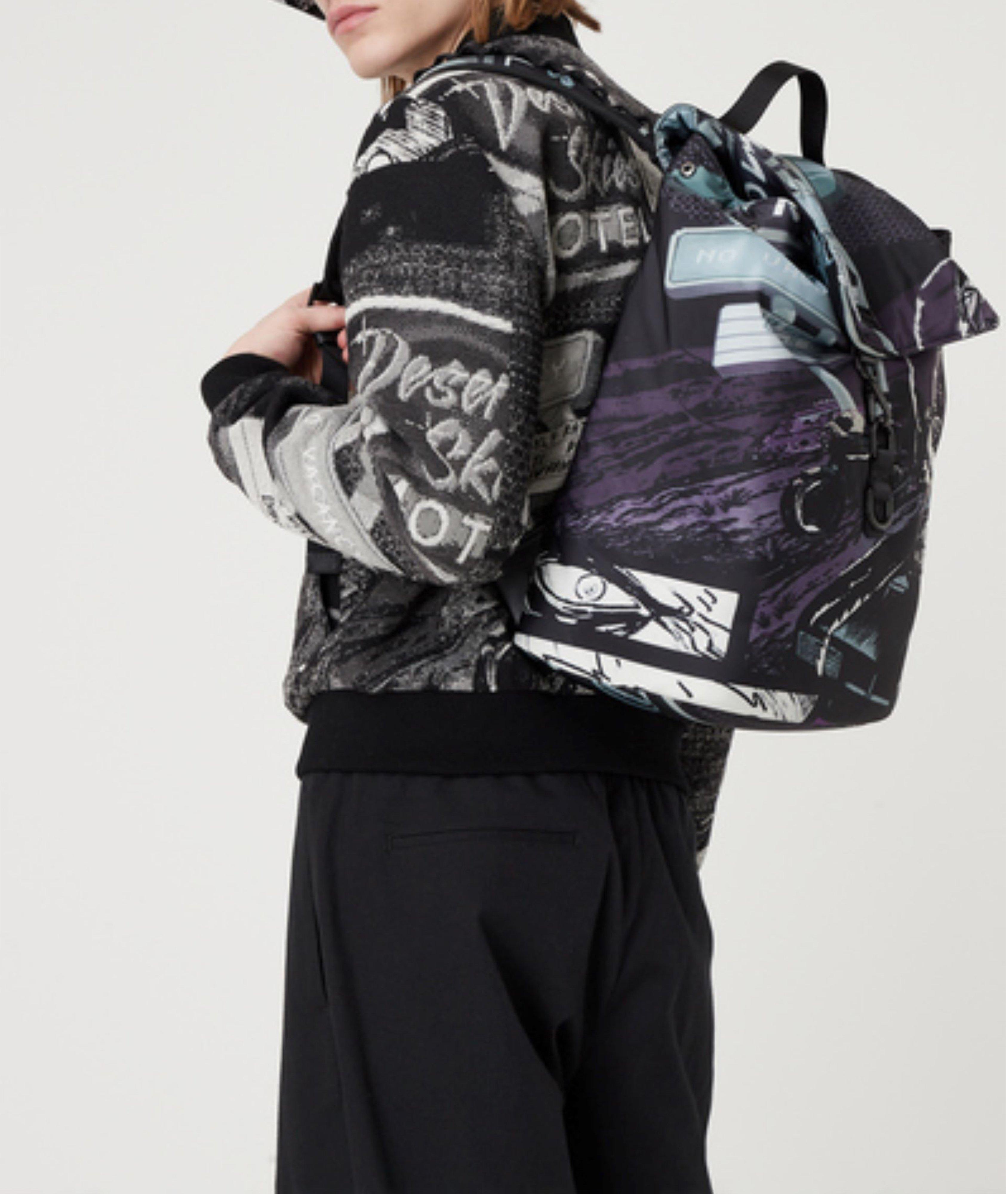 Jacquard Racing Pattern Blouson Jacket image 4