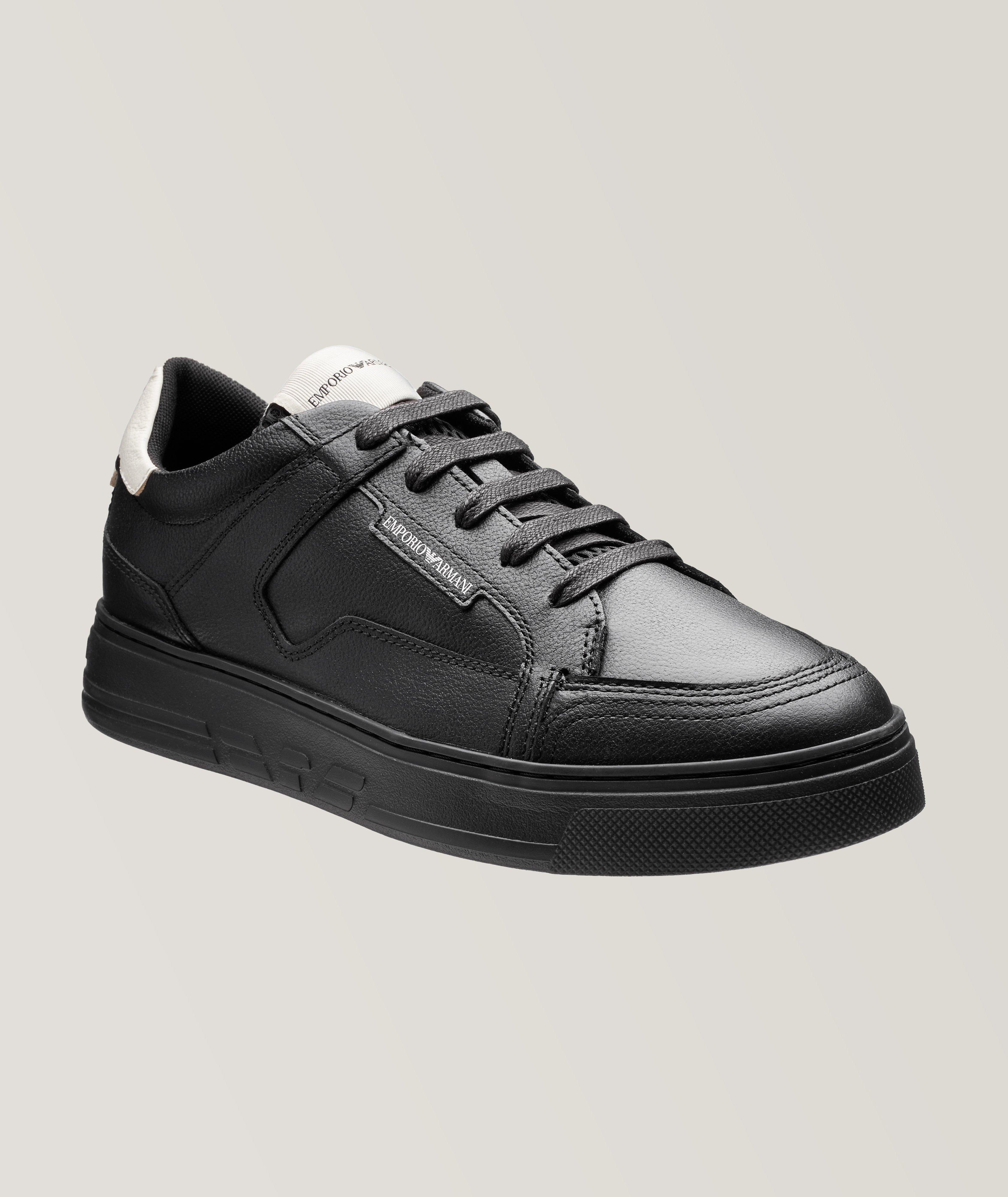Hammered Leather Sneakers image 0