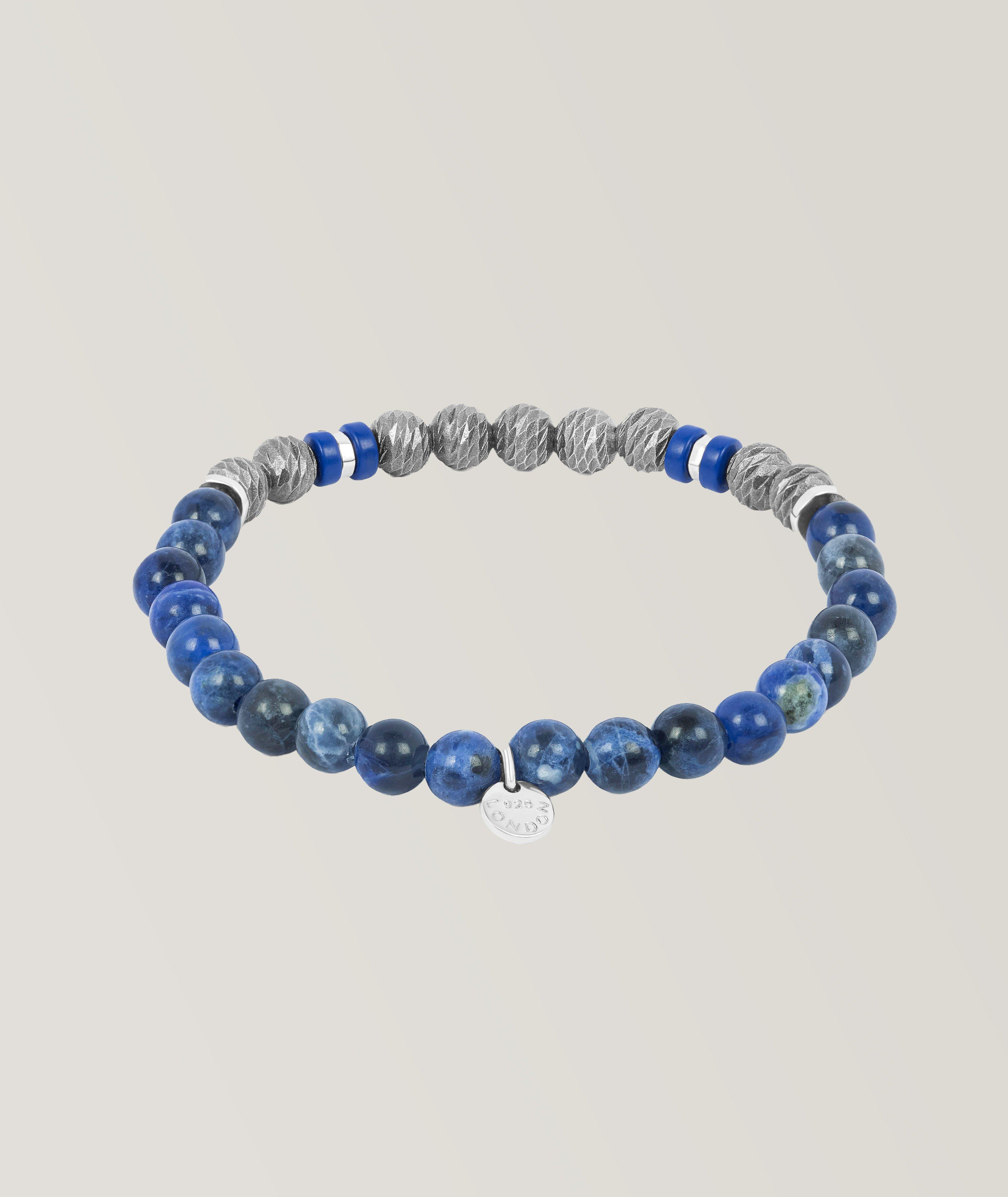 Argento Graffiato Sodalite Beaded Bracelet  image 1