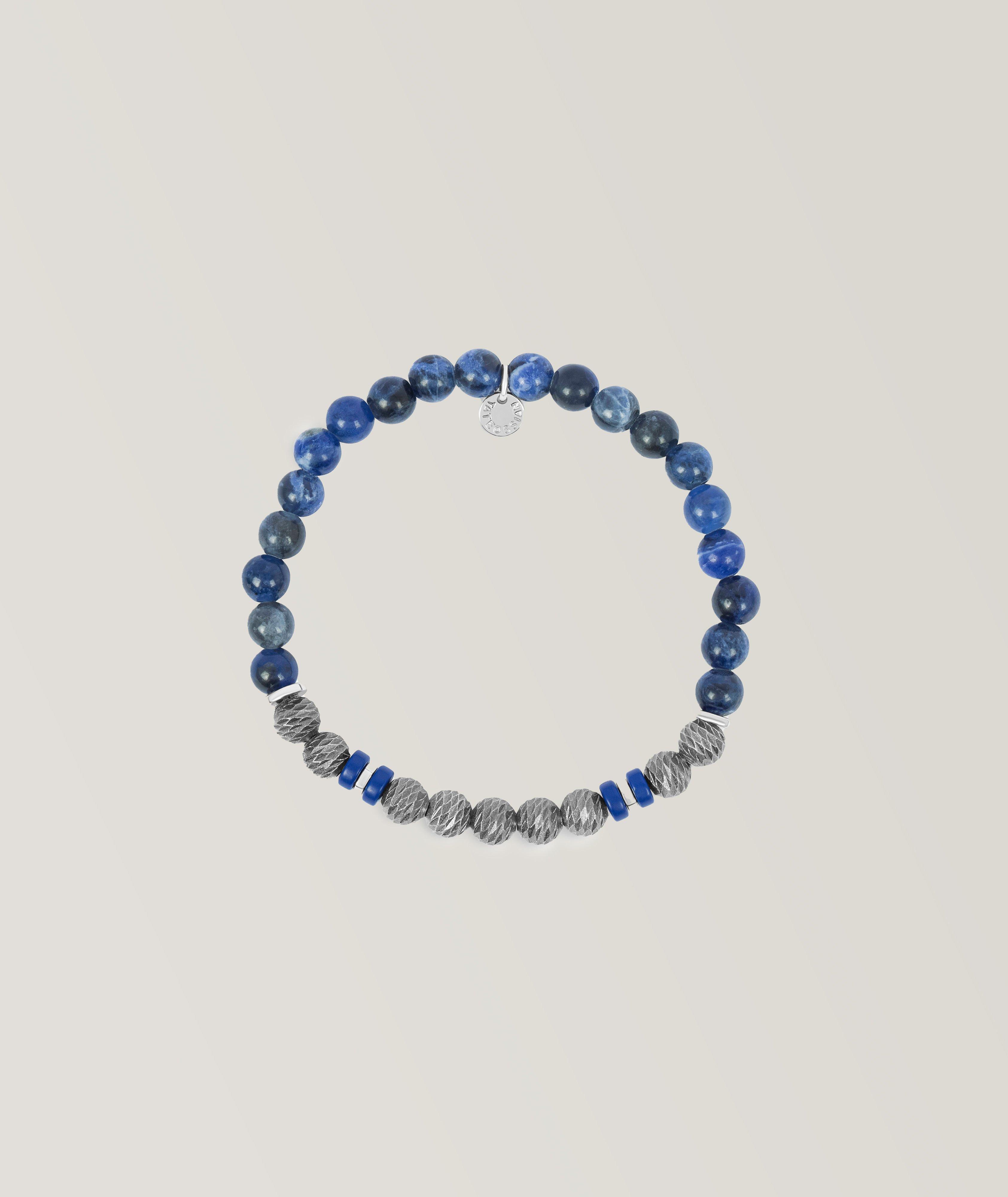Argento Graffiato Sodalite Beaded Bracelet  image 2