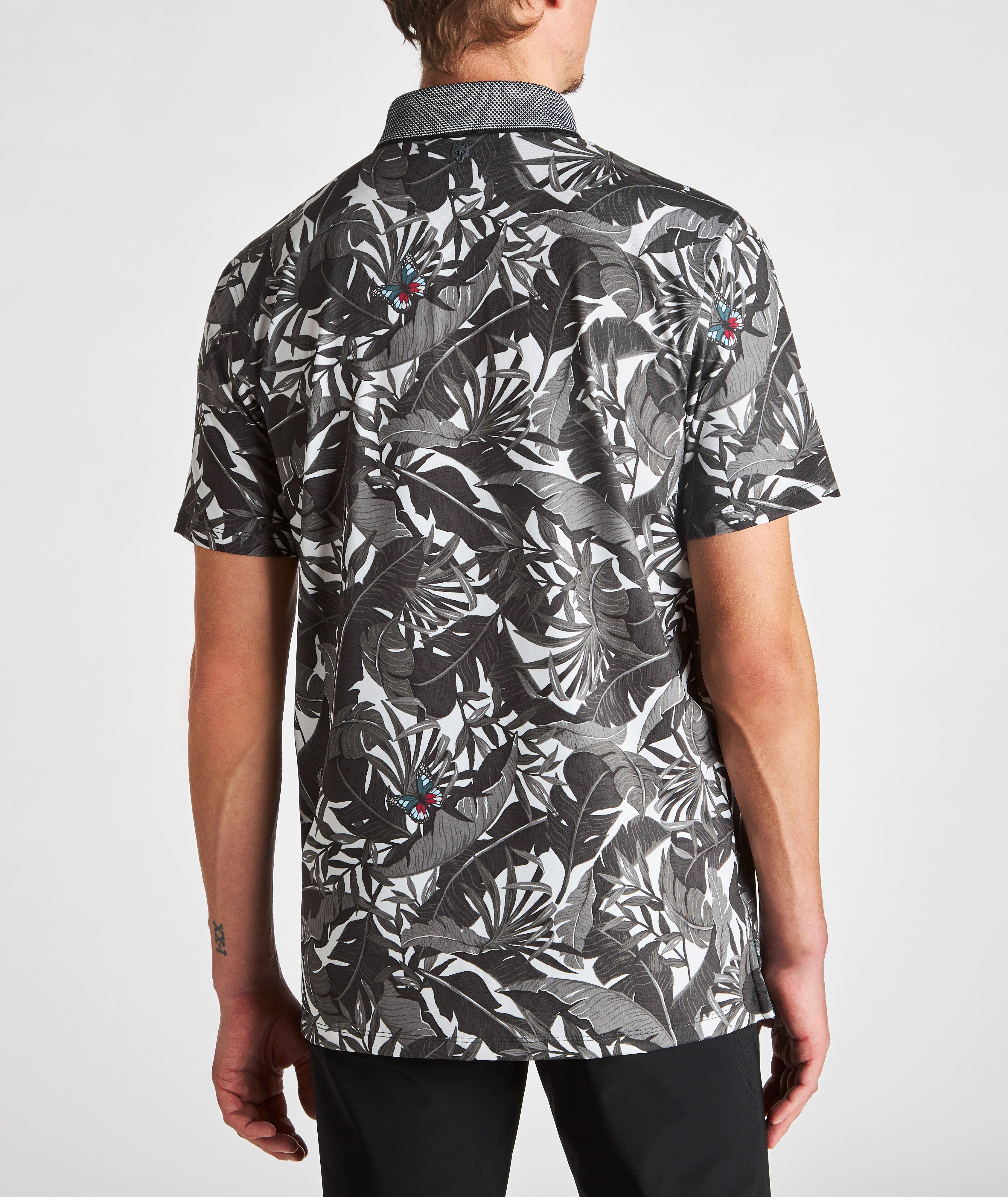 Leaf Print Technical-Stretch Polo image 3